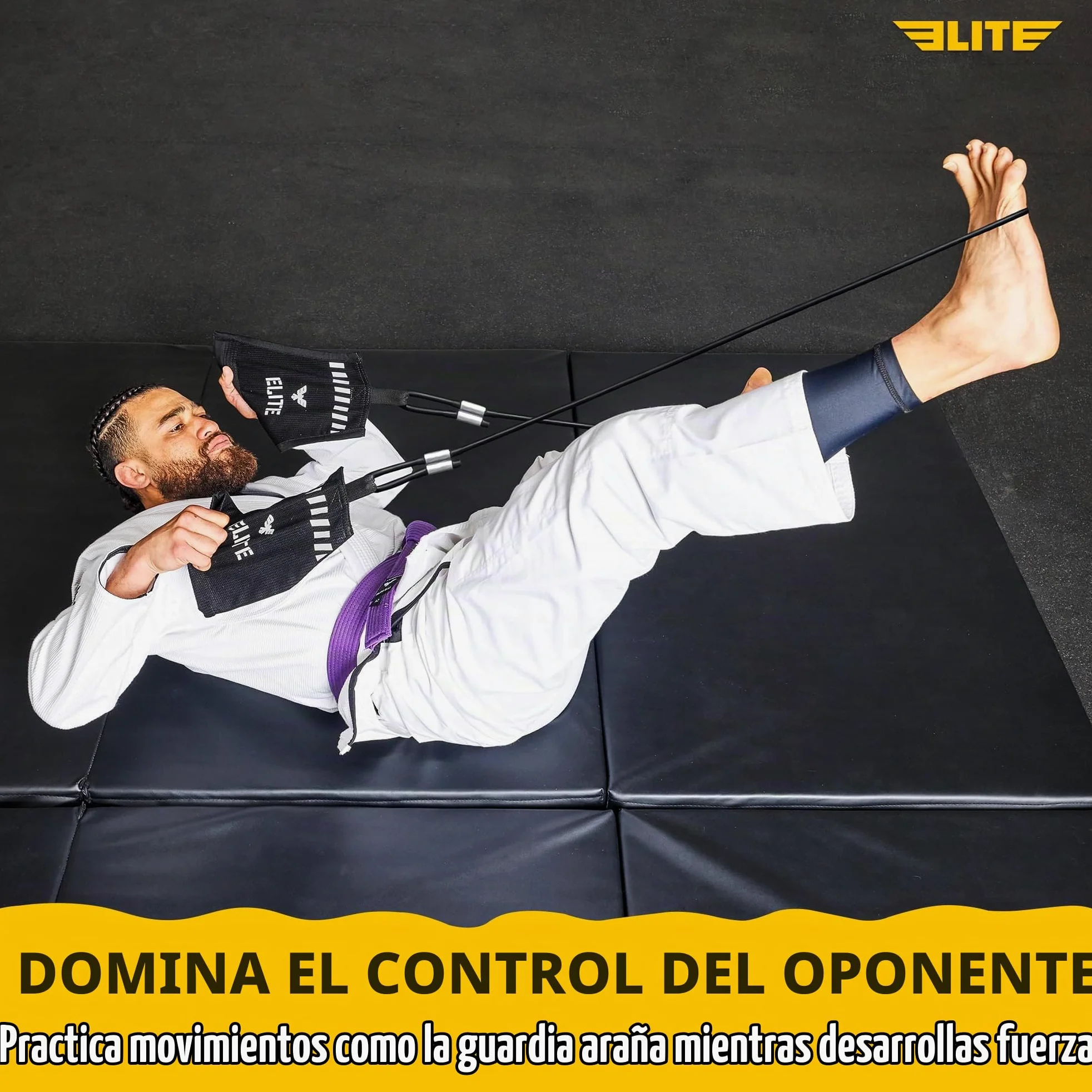 Elite Sports Jiu Jitsu Grip Trainer Simulate Gi - Entrenador de fuerza de agarre para BJJ MMA Judo y entrenamiento de agarre