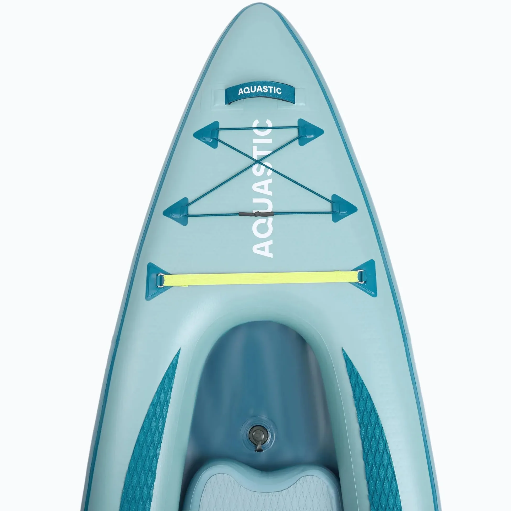 AQUASTIC Raglan 11'2 Kayak Sup Hybrid - Tabla de Sup Hinchable con Asiento para Kayak, Remo, Bomba, 2 Aletas y Mochila