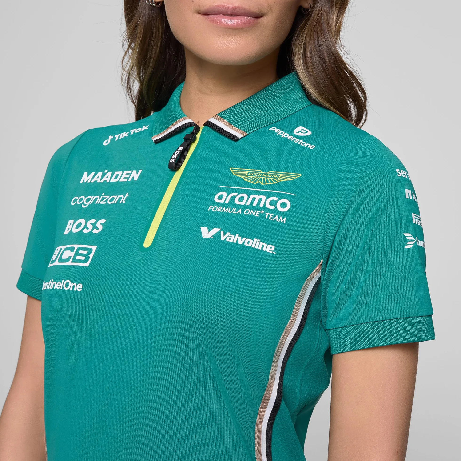 Aston Martin F1 2025 Polo del Equipo para Mujer