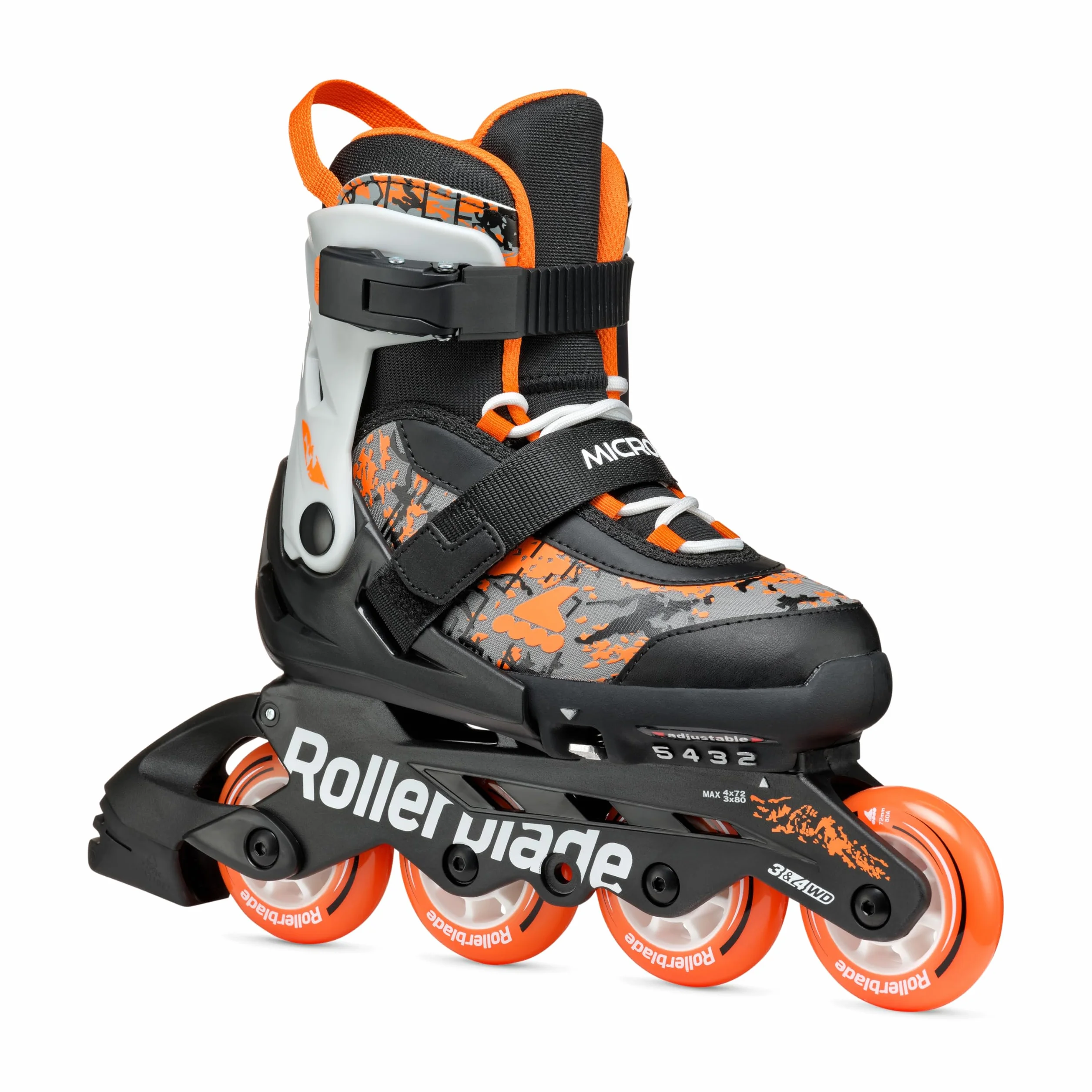 Rollerblade Micro Blade SL - Patines en línea 2025, Color Negro y Azul