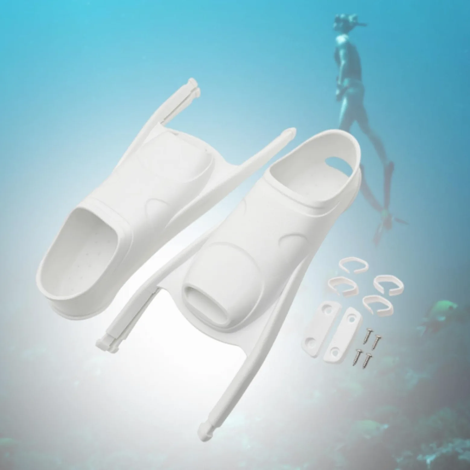 Aletas de Buceo Versátiles para Hombres Y Mujeres Aletas de Esnórquel para Adultos Aletas Cortas de Silicona Aletas de Entrenamiento Acuático Adecuada