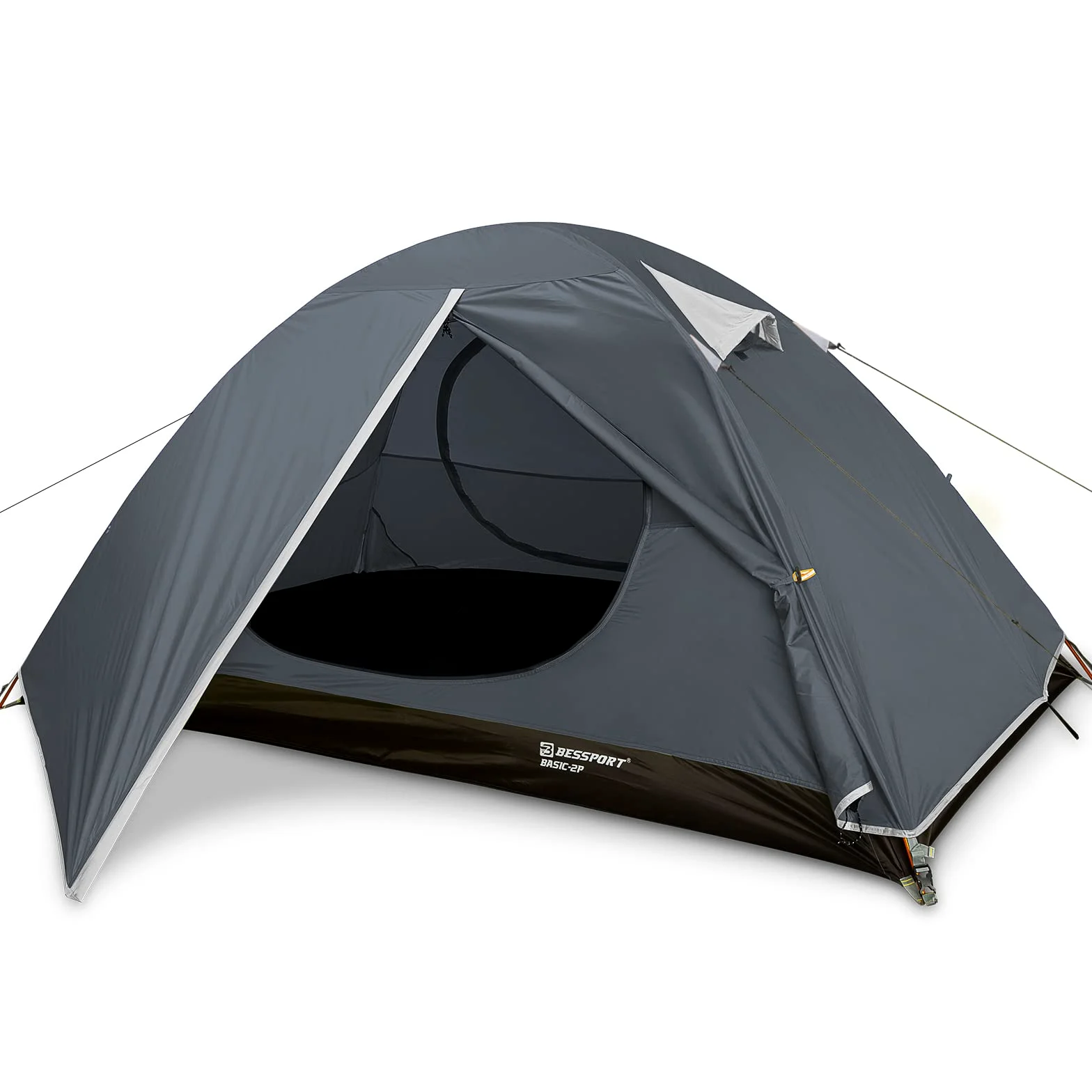 Bessport 2-3 Persona Tienda de Campaña con Dos Puertas A Prueba de Resistente al Agua y al Viento para Viajes, Camping, Senderismo