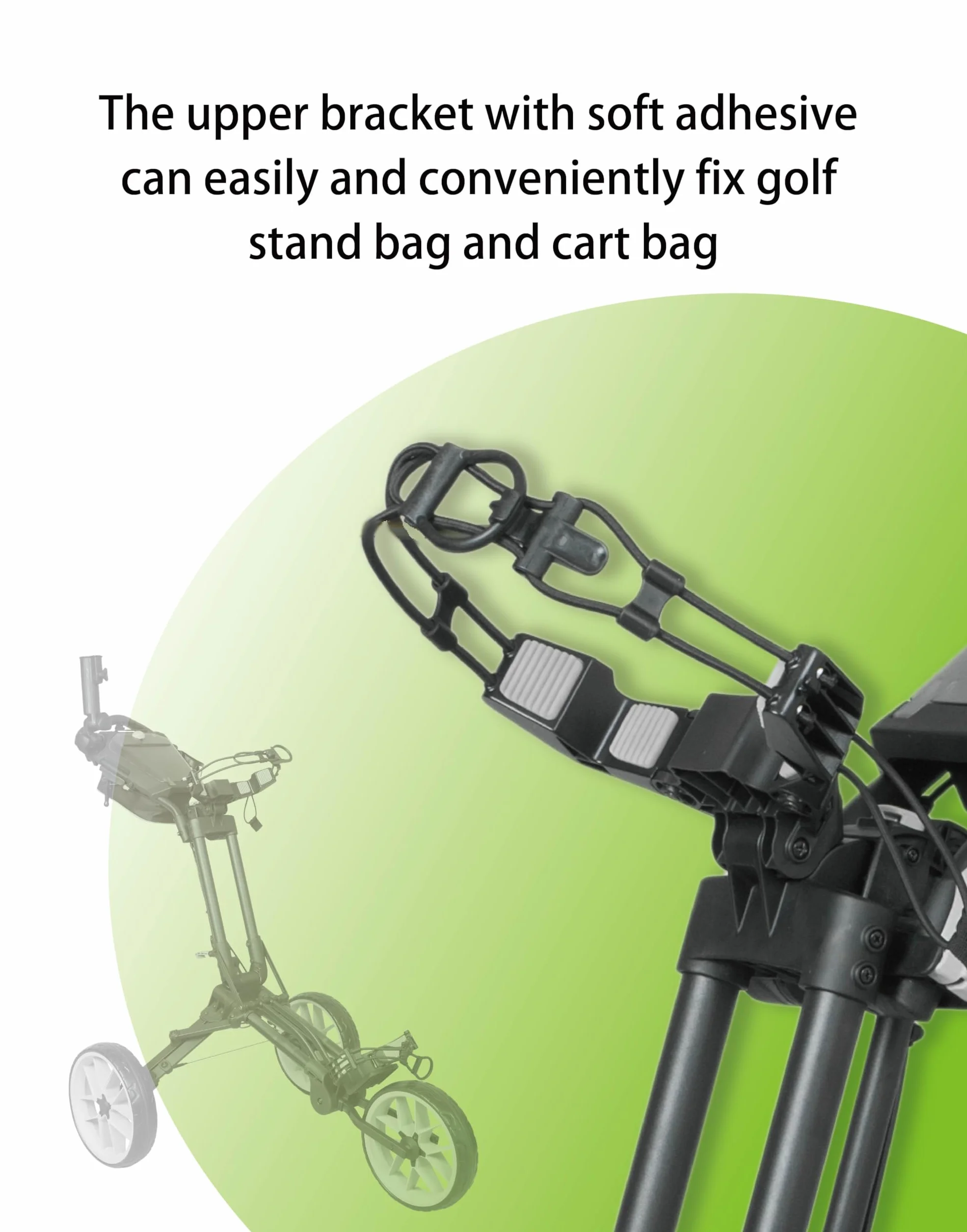 Newfly Triciclo Carrito de Golf Plegado Semiautomático Compacto Ultraligero