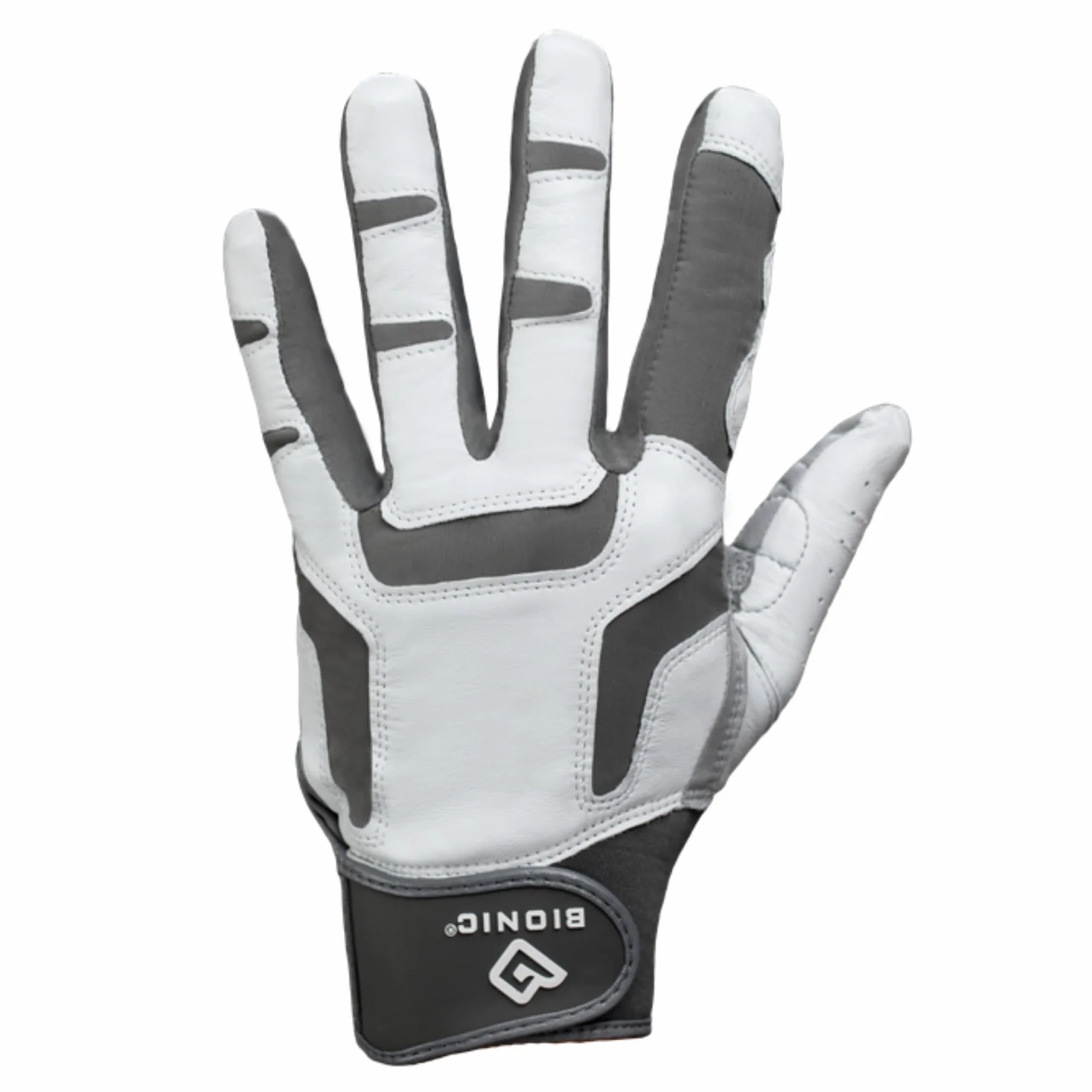 Guante de golf ReliefGrip 2.0 para hombre (plateado, grande, derecho)