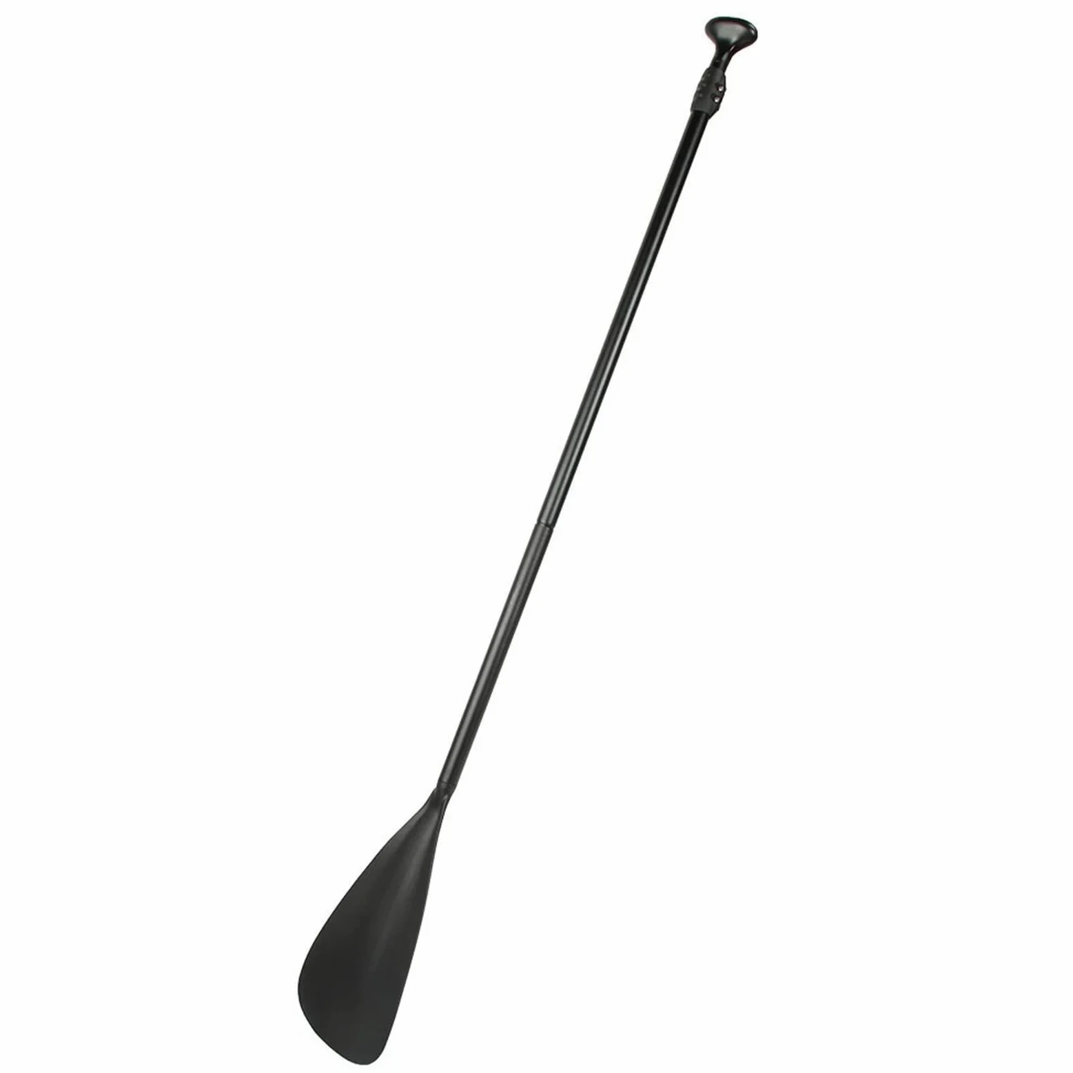 KUIDAMOS Tabla de Remo Portátil Desmontable, Color Negro, Extensible, para Remo, para Navegación, Surf, Hoja Gruesa y Tubo de Aluminio, para Todas Las Personas
