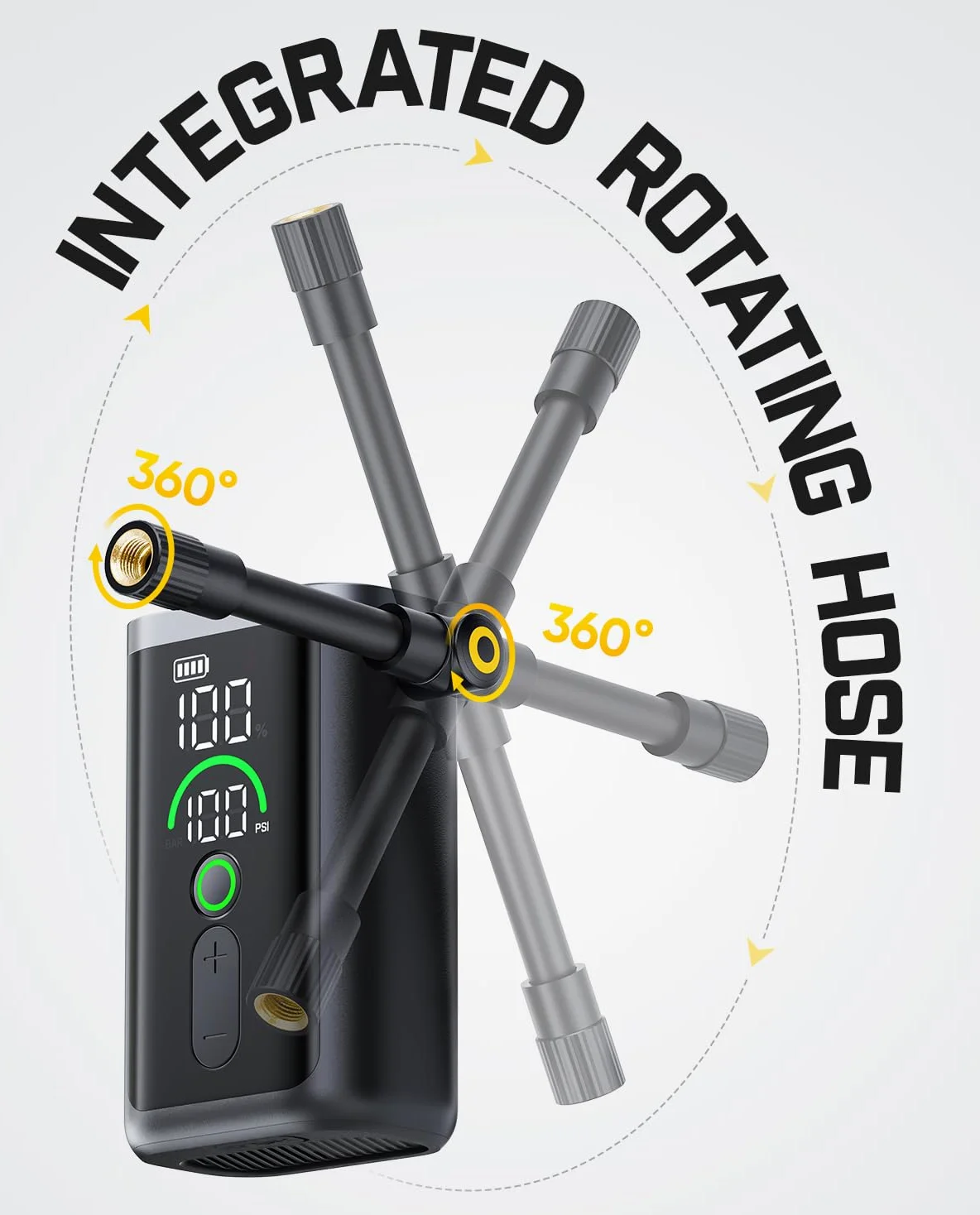Fanttik X11 Ace Mini bomba de bicicleta, bomba de bicicleta de inflado rápido de 21 segundos con calibre, bomba de aire eléctrica de 150 PSI portátil con válvula Presta y Schrader para bicicleta de
