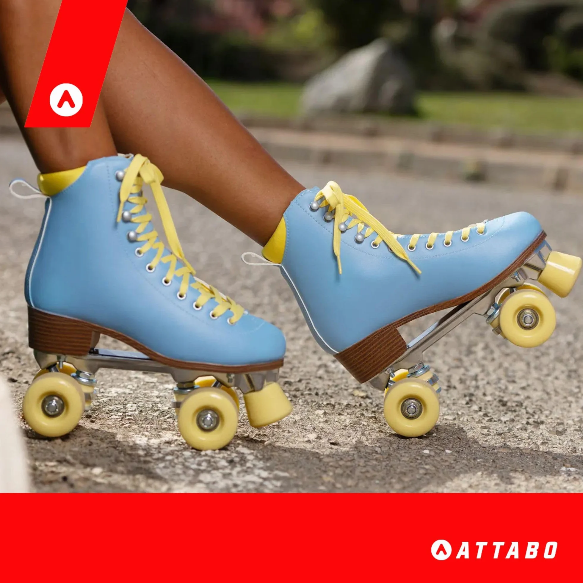 ATTABO Patines de Ruedas Cascada para Mujer Talla 36-41 EU Caña de Piel sintética Ventilación Chasis de Aluminio ABEC-7 Ruedas 82A Protección de Dedos Frenado Seguro Ajuste Preciso Color Azul