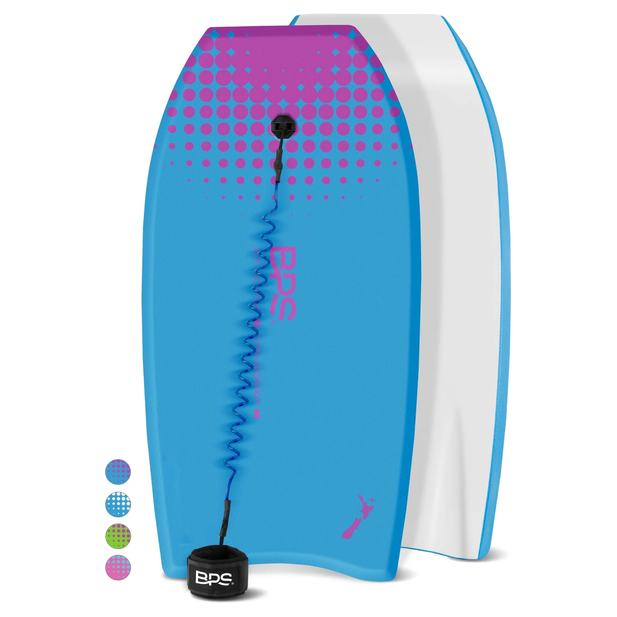 BPS Storm Bodyboard con Espiral Remolque de Aletas Ligero con núcleo de EPS, Duradero para Todas Las Condiciones de Onda