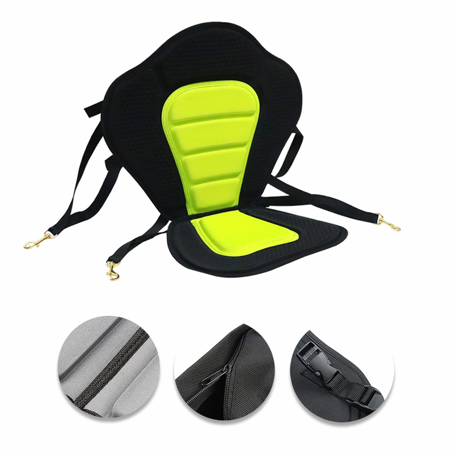 Asiento De Kayak, Asiento Kayak para Tabla Stand Up Paddle Surf, Asientos Cómodo con Correas Ajustables para Canoa, Barco De Pesca, Tabla De Remo, Kayaks Sentados En La Parte