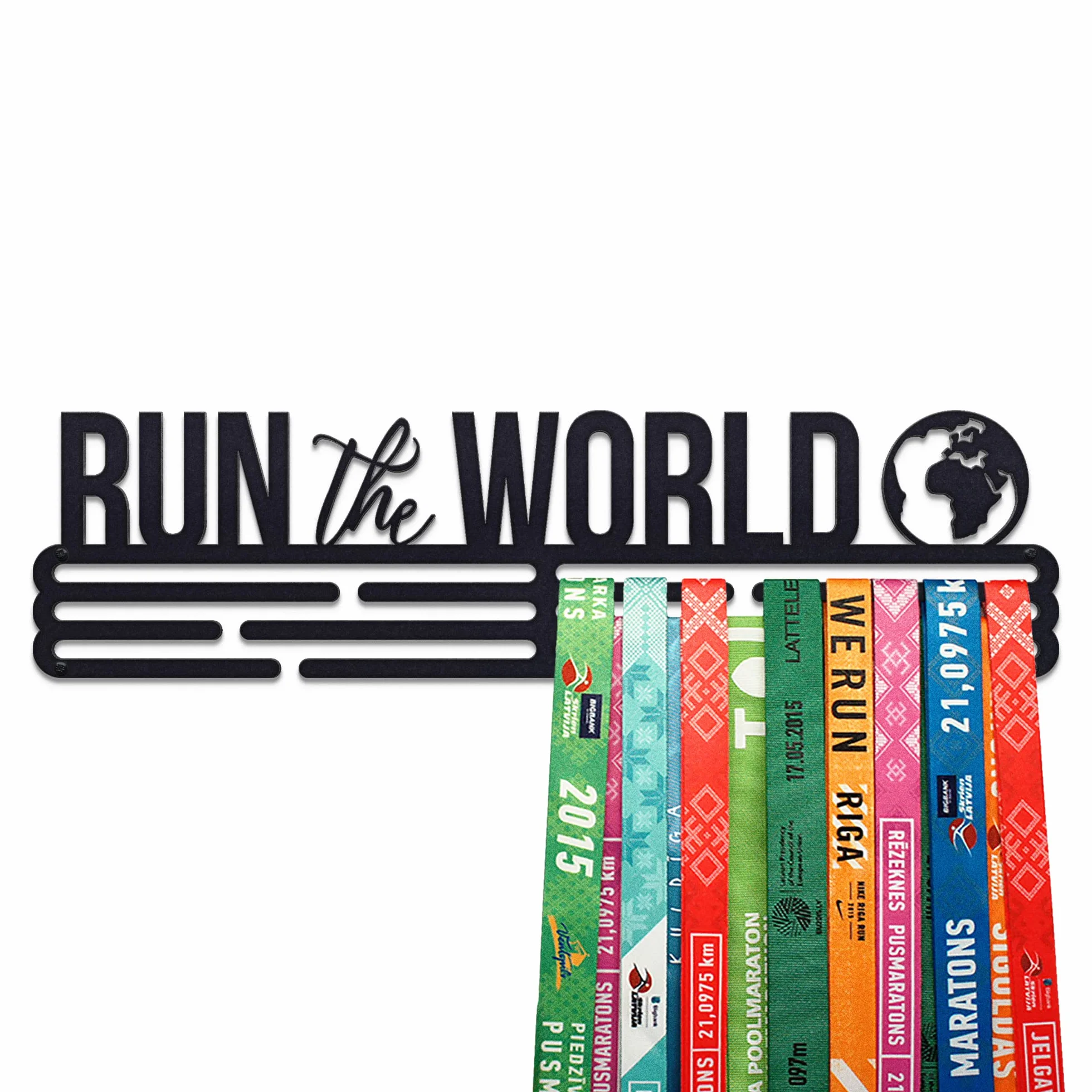 Run The World Colgador de medallas Acero Medal Holder Hanger