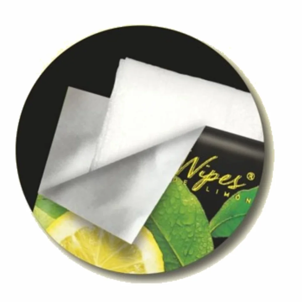 Toallitas Lemon Wipes 100 unidades tejido sin tejer suave microperforada