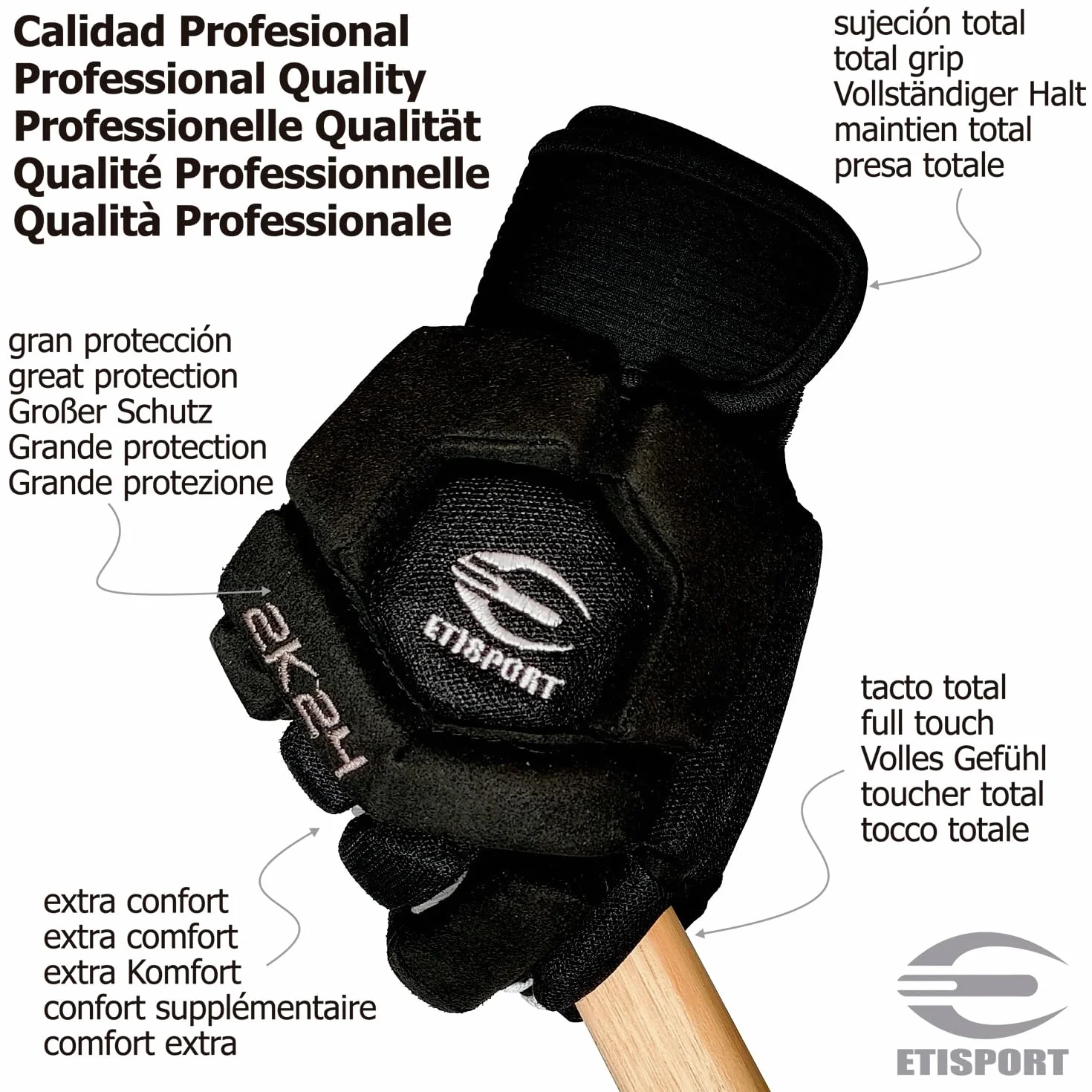 Rodilleras y Guantes de Hockey Patines Profesional 2K24. Extra protección y confort, sujeción ajustable, rigidez justa.