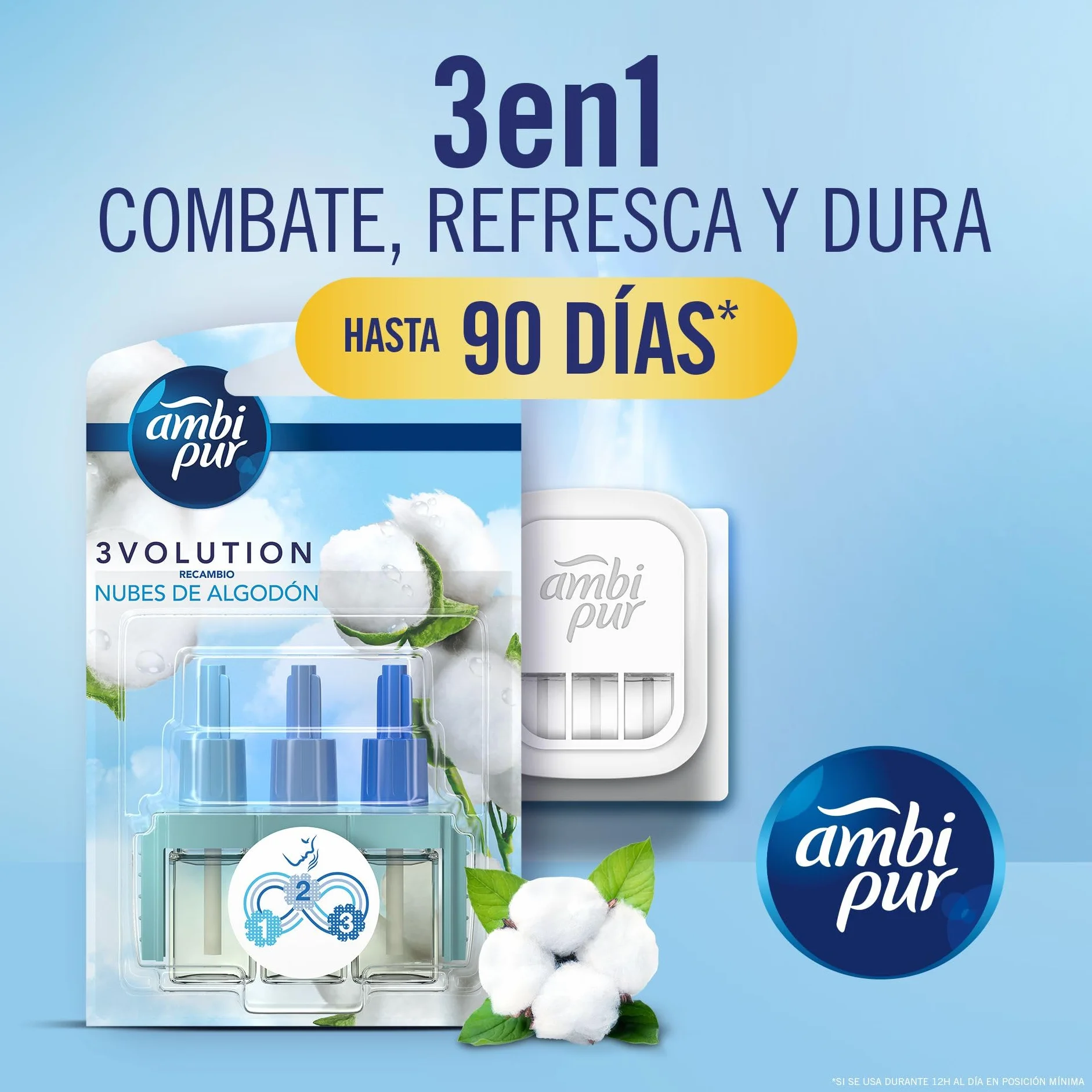 Ambi Pur 3Volution Recambio De Ambientador Eléctrico Tatami Japonés, 3 Aromas Alternan