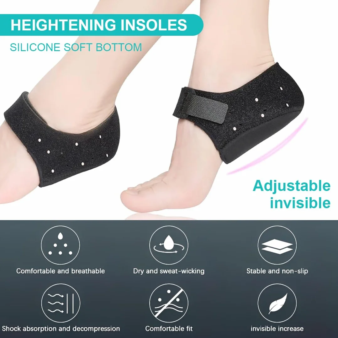GXGM Protector de talón de gel Fascitis plantar Copa de talón alivia el dolor del talón