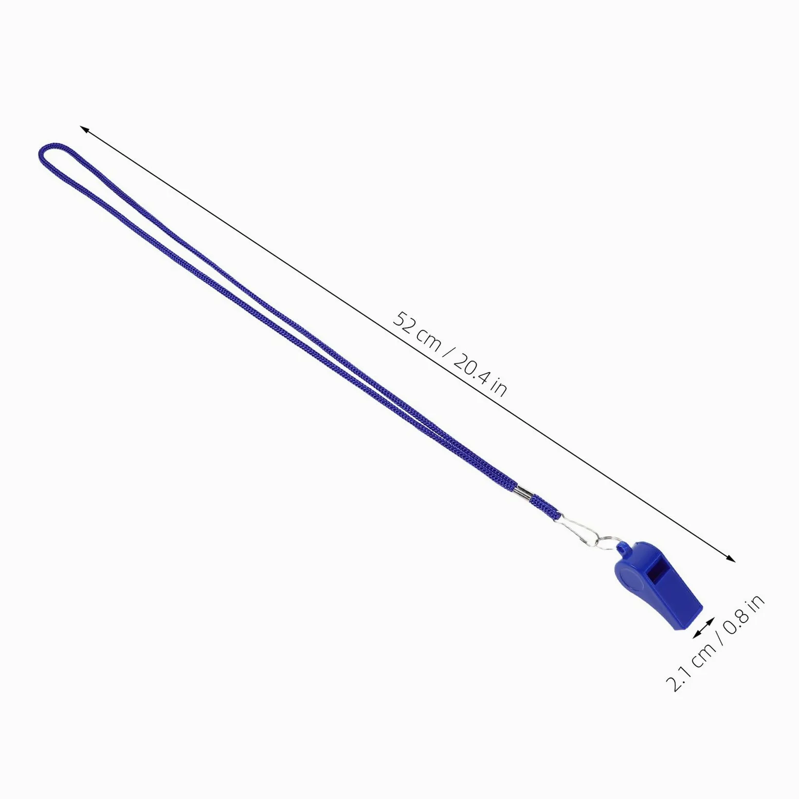 36 Piezas Silbatos Plásticos con Cordón Azul Silbato de Emergencia para Sonido Fuerte para Árbitros de Fútbol Deportes Campamento y Actividades