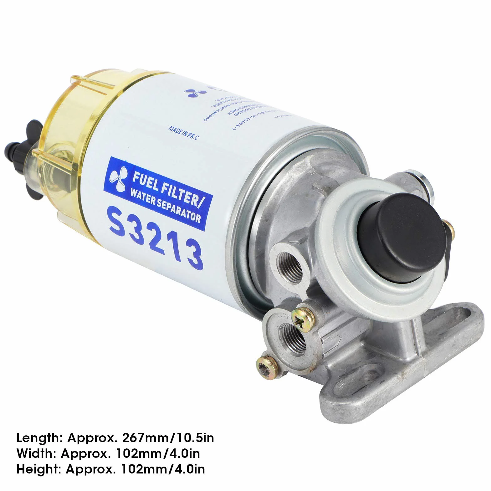 OUKENS Filtro de combustible diesel, juego completo separador de agua para filtro de combustible marítimo S3213 piezas para motores fuera de borda de barcos