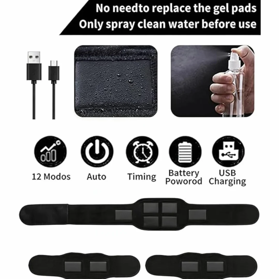 Next Gen EMS Muscle Stimulator and Muscle Fitness AB Belt, Rechargeable Adjustable EMS Muscle Toner Abs with 12 Modes & 19 Intensity, for Home Office Gym Workout