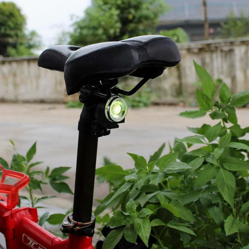 Luces De Bicicleta De Montaña Luces Traseras Impermeable LED De 7 Colores Luces Traseras Luces De Advertencia De Seguridad Carga USB