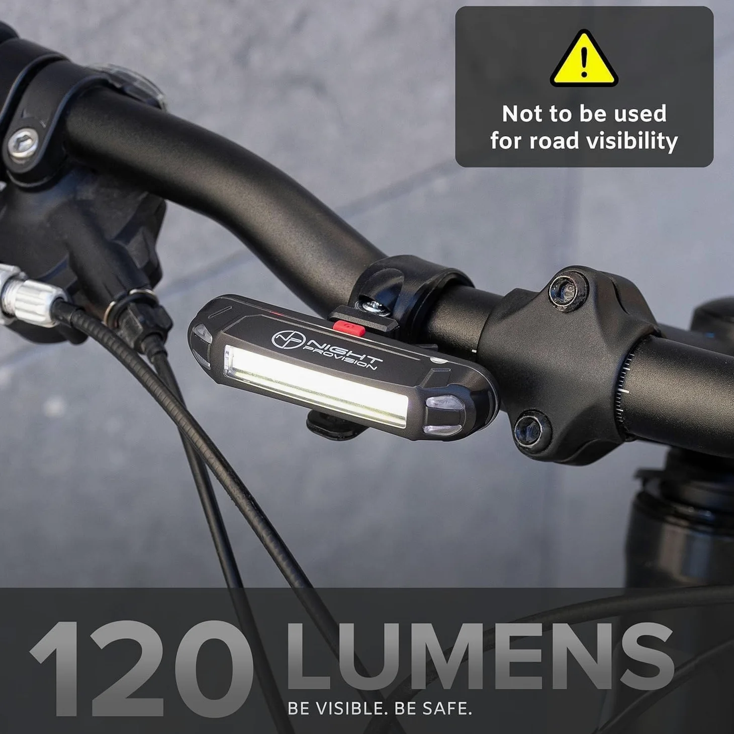 Night Provision - Juego de luces para bicicleta delanteras y traseras recargables con USB-C, para faros delanteros, luces traseras y traseras, la mejor seguridad para monopatín, longboards, carretera