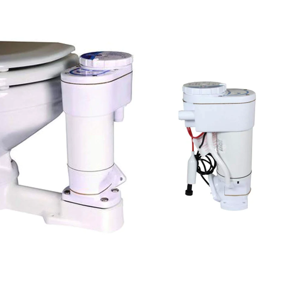 BTK - Kit de conversión y transformación de bomba de mano eléctrica Jabsco 29200-0120 - Recambio fácil blanco - Servicios higiénicos - Aspirador de agua de mar para enjuague de inodoros