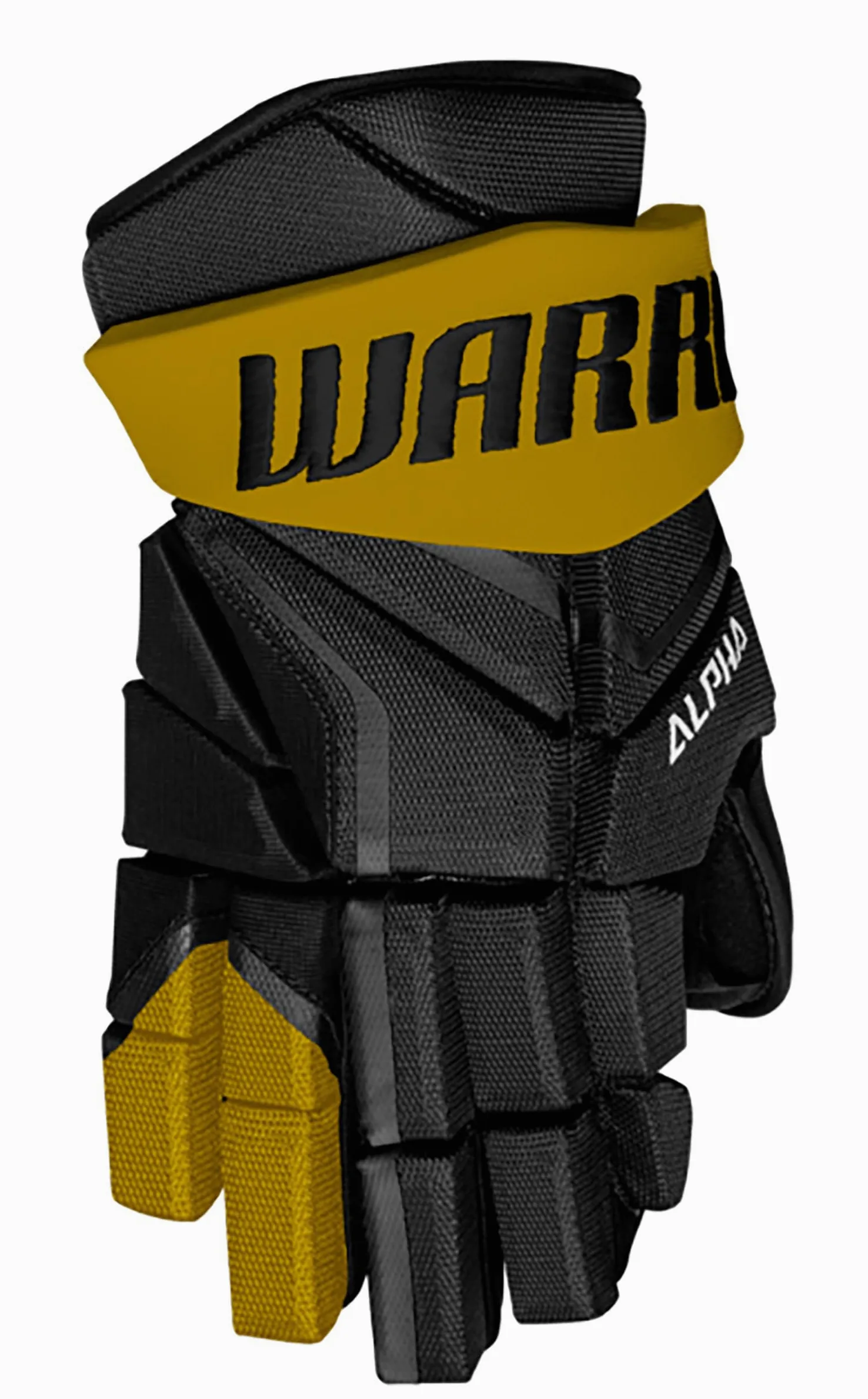 Warrior Alpha LX2 MAX - Guantes Junior, tamaño: 12 pulgadas, colores: negro/dorado