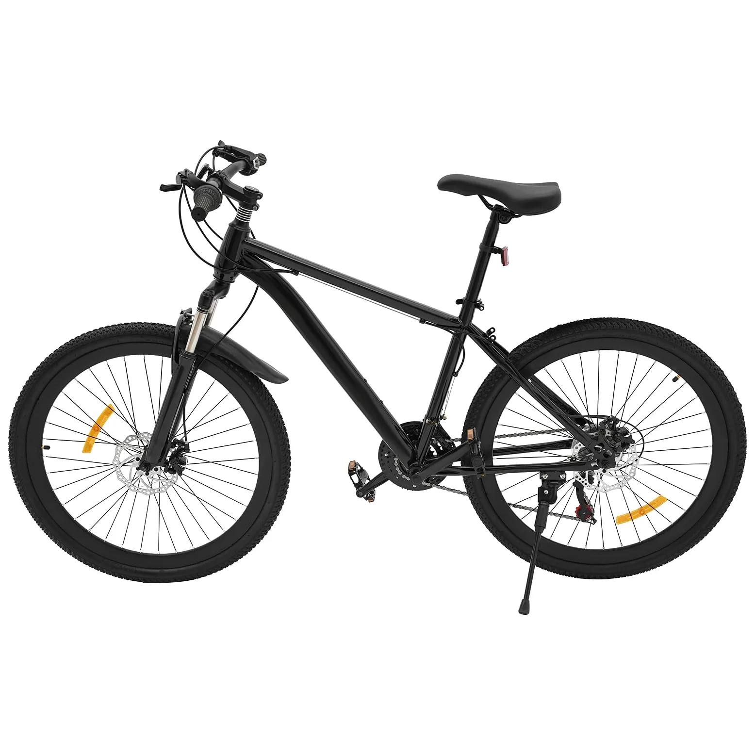 Bicicleta de montaña Dofanqing, bicicleta de alpinismo, bicicleta de hombre, cambio de 21 marchas, sillín ajustable, amortiguadores y frenos de disco, adecuada para viajes en todas las carreteras