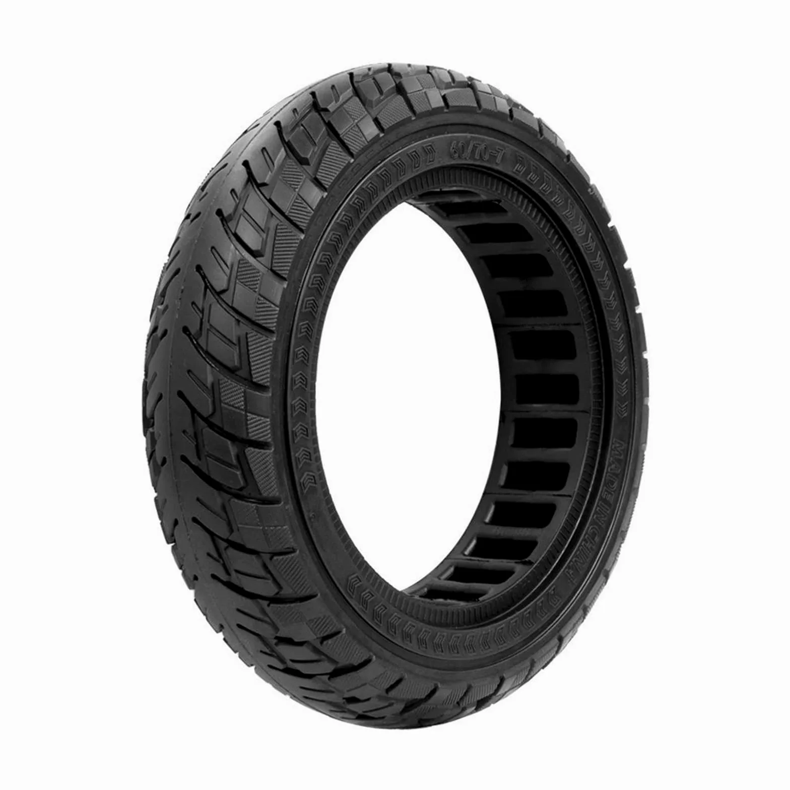 Neumático sólido for patinete eléctrico, compatible con Xiaomi, 4 Pro de 10 pulgadas, diseño panal, 60/70-7.0, todoterreno, sin cámara Neumático macizo para patinete eléctrico