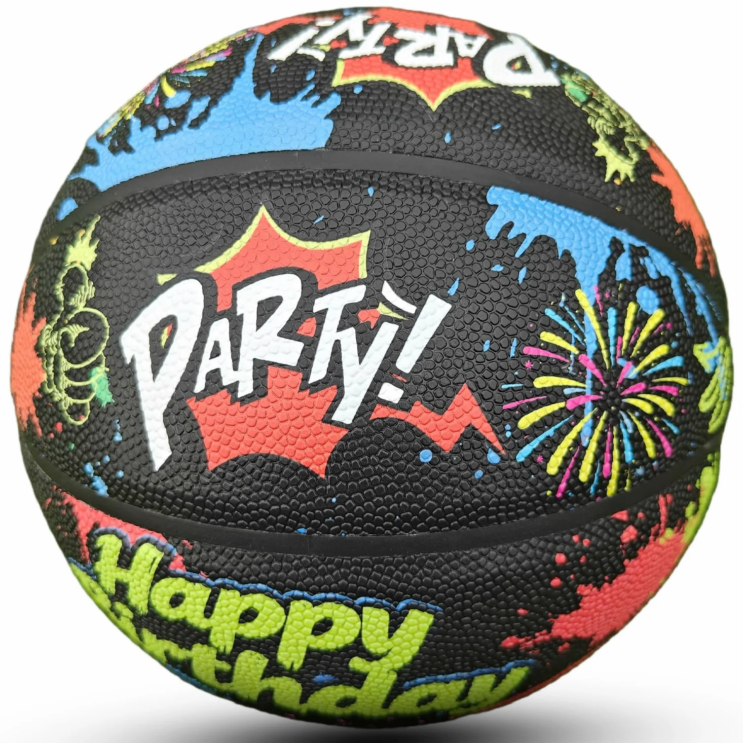 Balón de baloncesto de piel sintética, tamaño oficial 7 (29.5 pulgadas), talla 6 (28.5 pulgadas), talla 5 (27.5 pulgadas), pelota de regalo de cumpleaños para interiores y exteriores