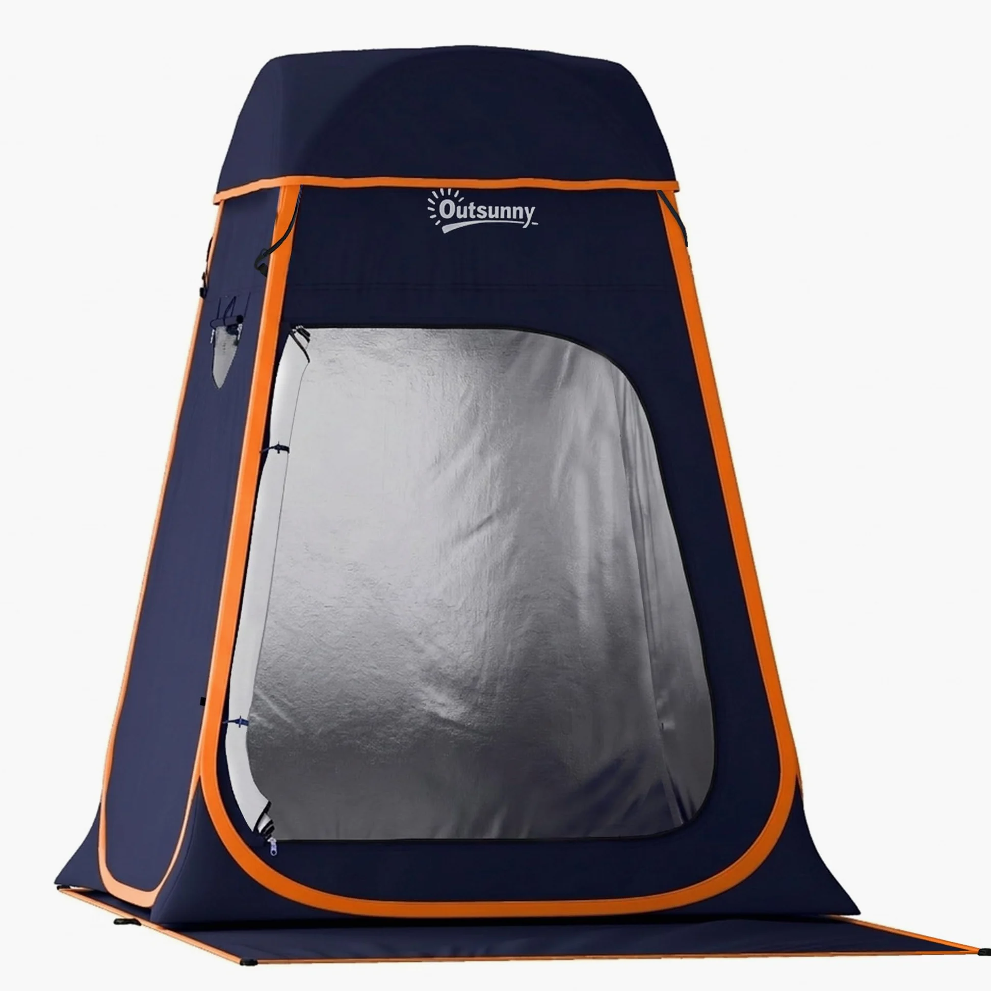 Outsunny Tienda de Campaña Instantánea Pop-Up 152x152x200 cm Azul Oscuro Impermeable 2000mm UV 30+