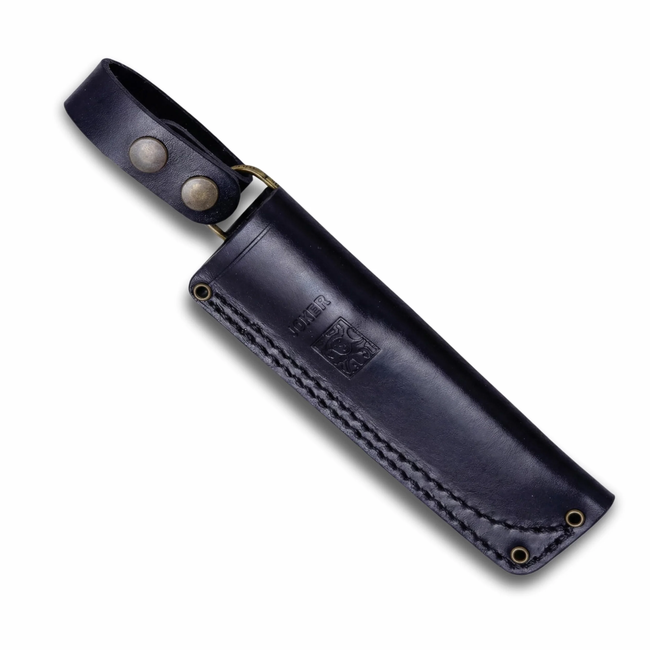 Joker Cuchillo de Supervivencia Ember Scandi CM122, hoja de 10,5 cms, mango Micarta Canvas, funda piel, incluye paracord, Herramienta de pesca, caza, camping y senderismo