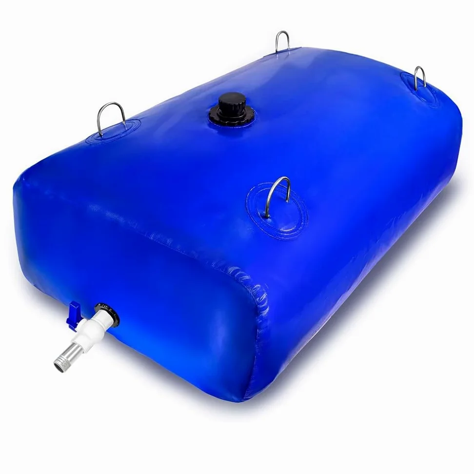 Bolsa de almacenamiento de agua plegable, bolsa de recogida de agua de lluvia de gran capacidad para preparación de emergencias, prevención de sequía y incendios