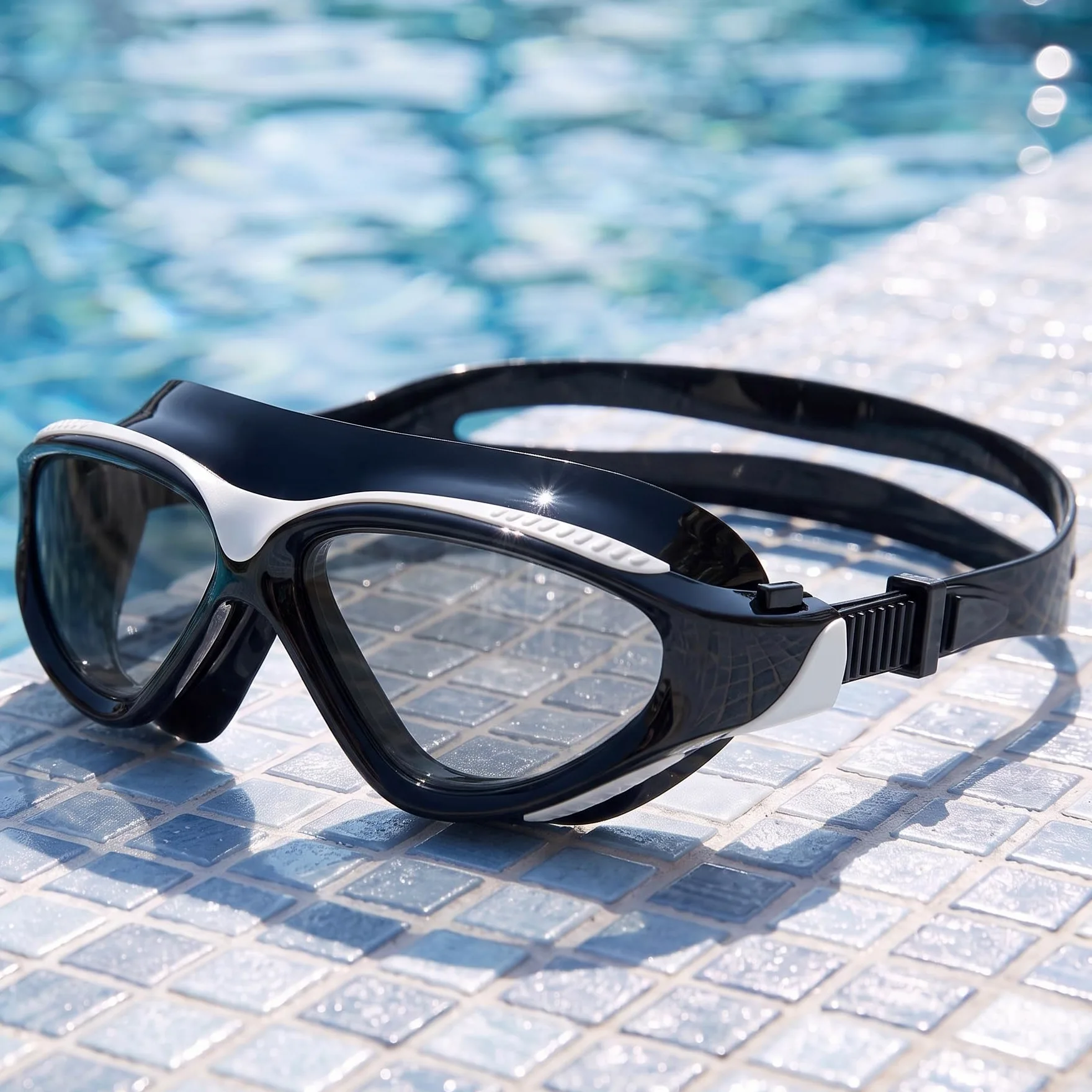 Gafas de natación panorámicas de 180° para adultos, ultra cómodas, de silicona líquida, antivaho, UV, para piscina y al aire libre, mujeres, hombres y jóvenes