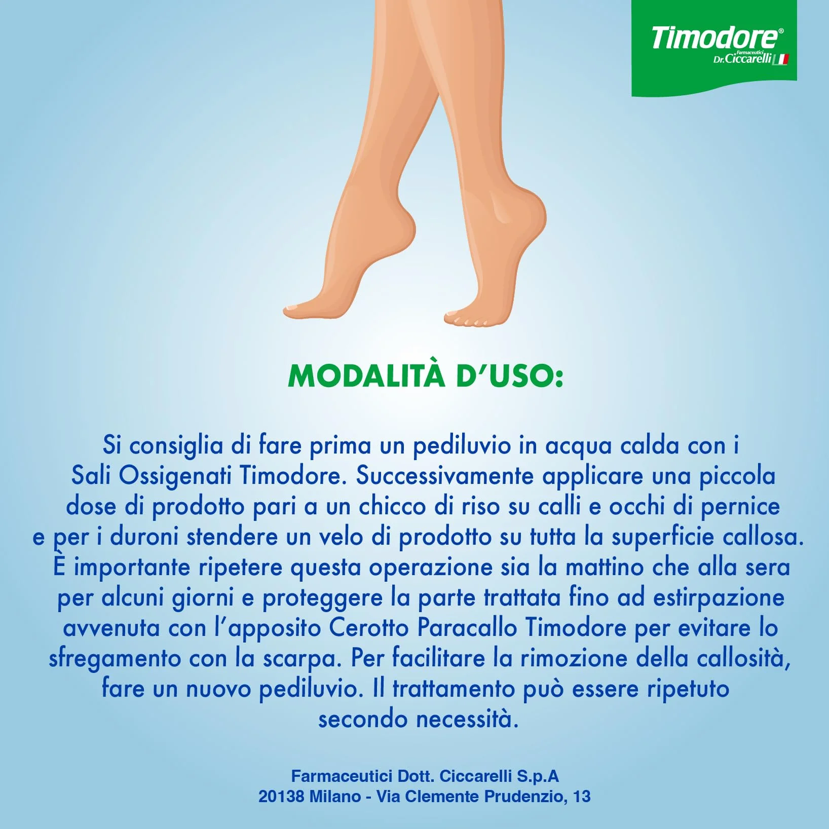 Pomada para Callos Timodore 5 ml, Elimina Callos en Manos y Pies, Hecho en Italia