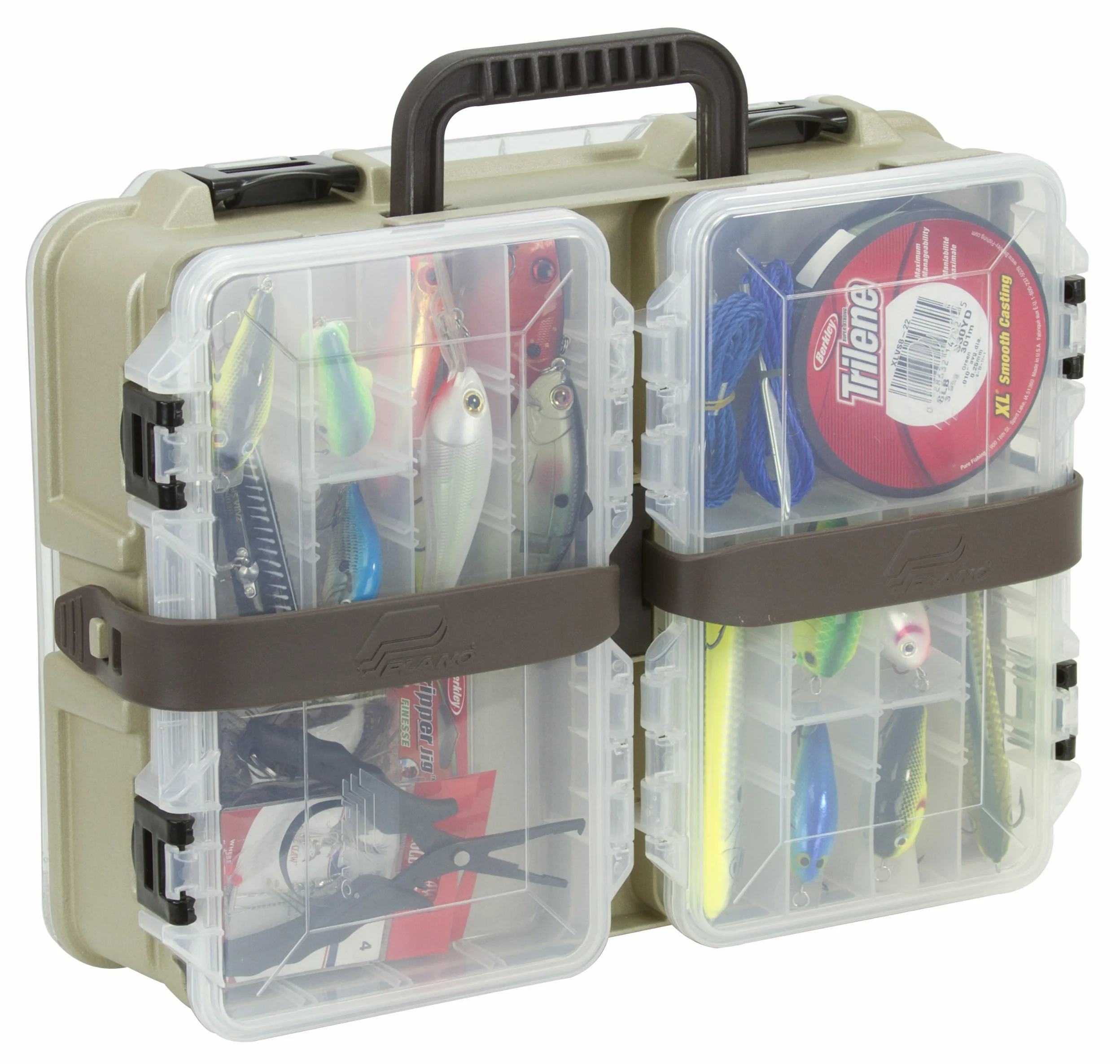 PLANO Flex 'N Go Satchel 3600, Caja aparejos doble cara, caja almacenamiento equipos pesca, caja aparejos compacta, satchel, óptima para almacenar señuelos, Hardbaits, Softbaits otros aparejos pesca