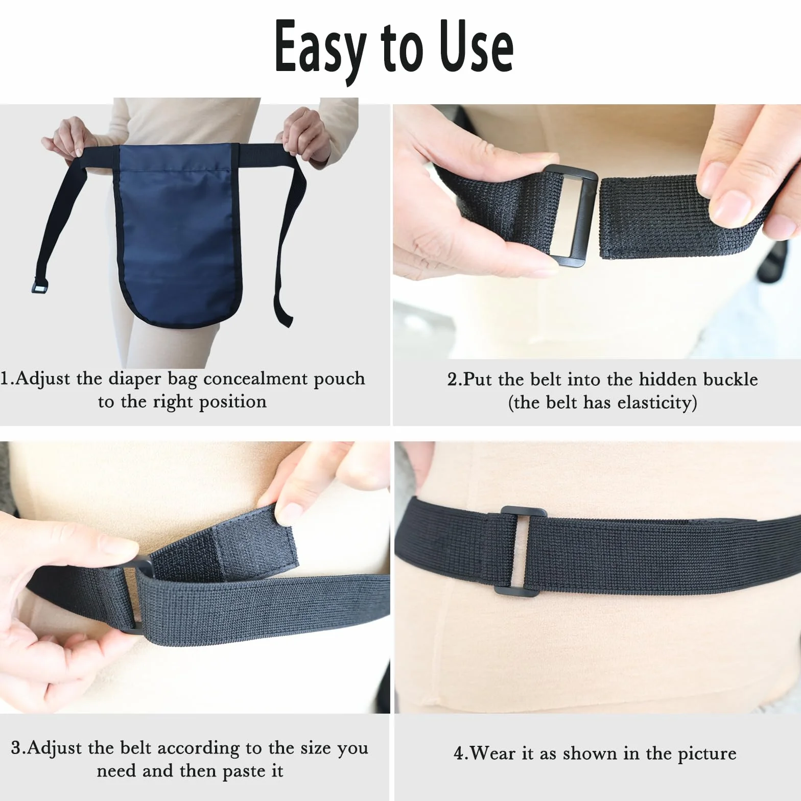 Funda ajustable para bolsa de orina portátil, soporte de catéter con cinturón impermeable