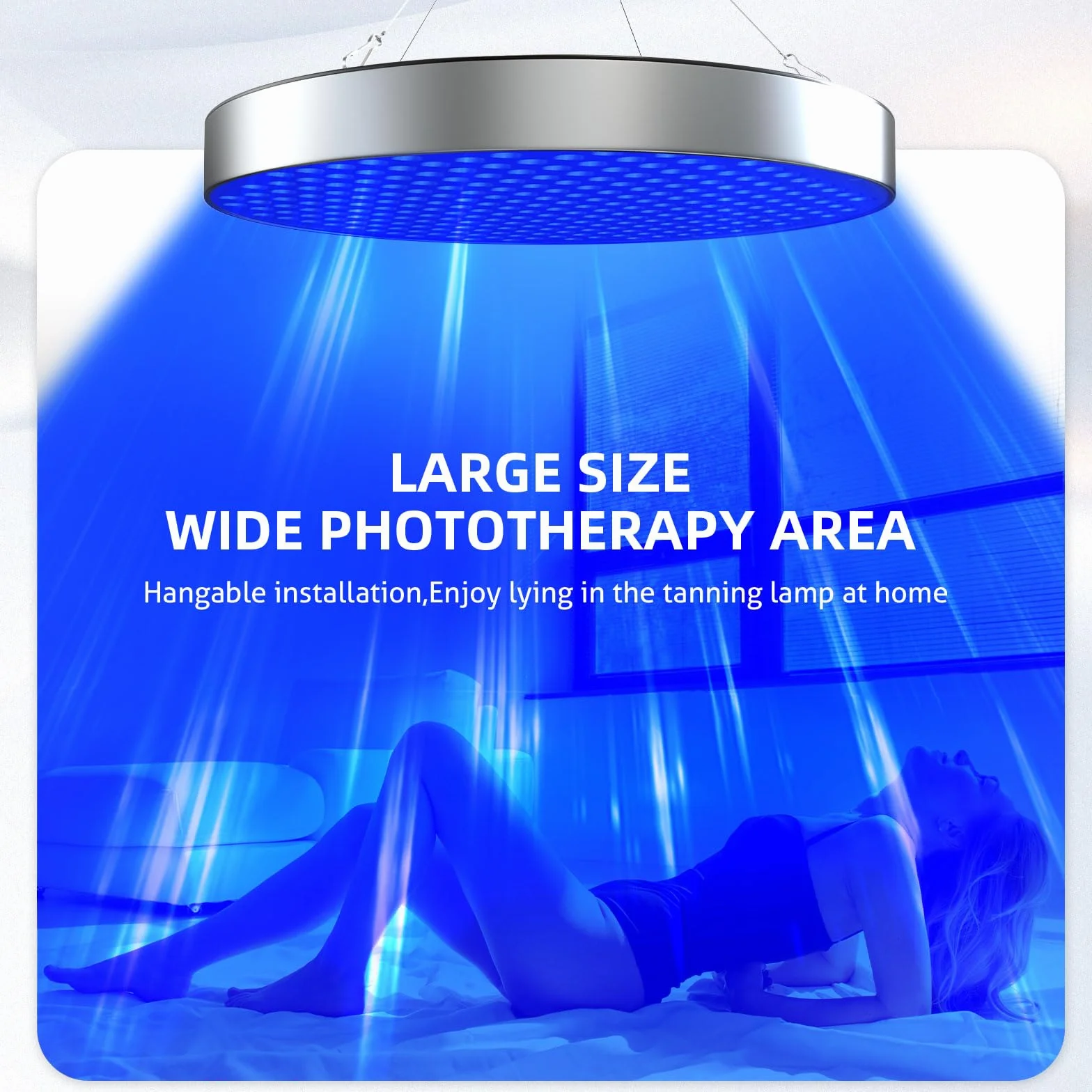Lámpara de bronceado 460 NM 50 W 250 LED portátil con soporte ajustable