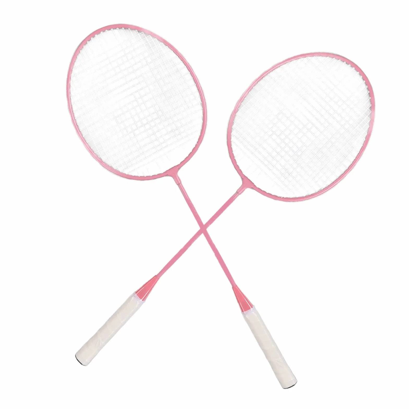 Keenso Juego de Raquetas de Bádminton K1134 Aleación de Hierro con Bolsa de Almacenamiento Rosa