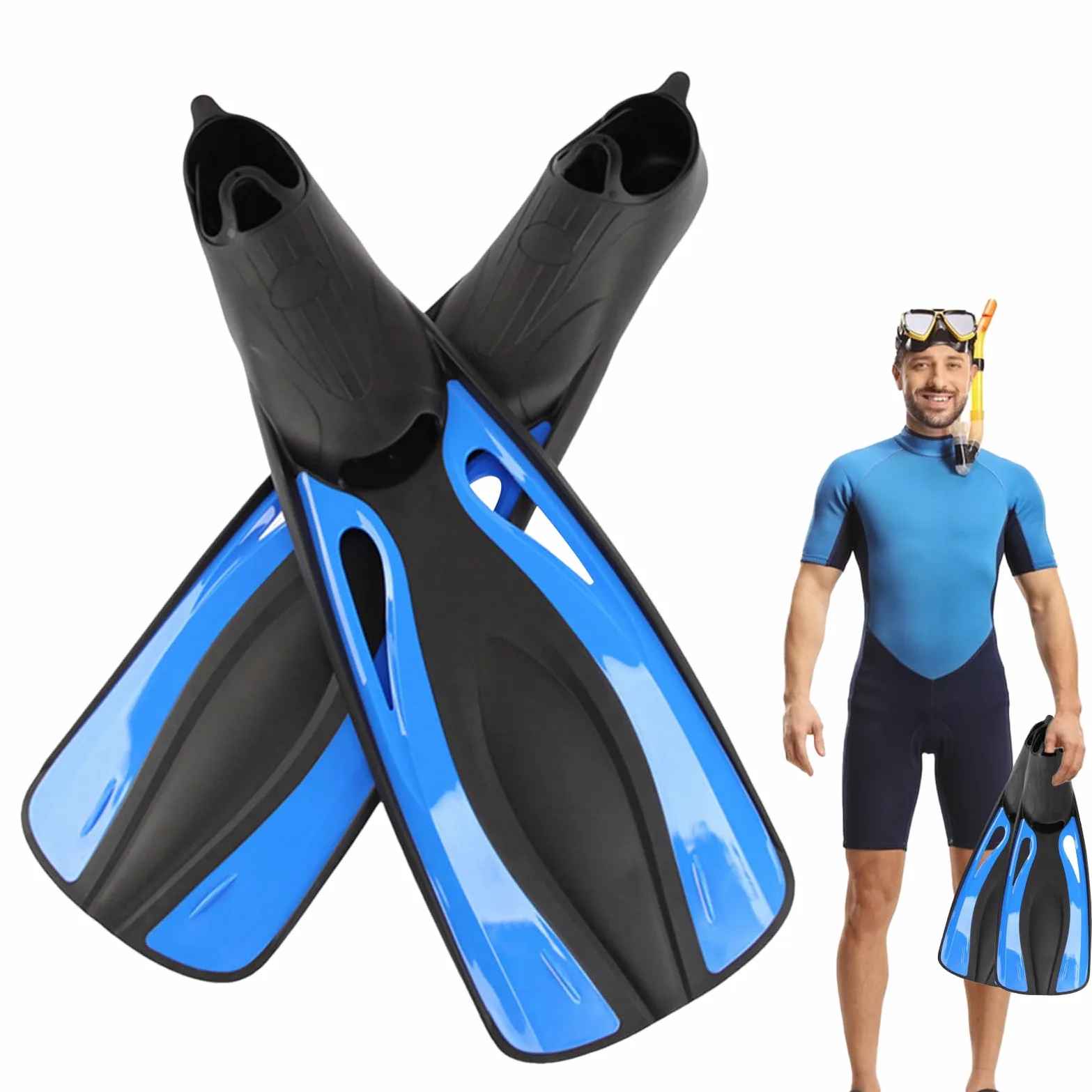 Aletas Natación Adultos Equipo Buceo Ajustable para Viajes | patas de rana para adultos snorkel buceo natación Hombres Mujeres Principiantes Profesionales Viaje Natación Buceo Deportes