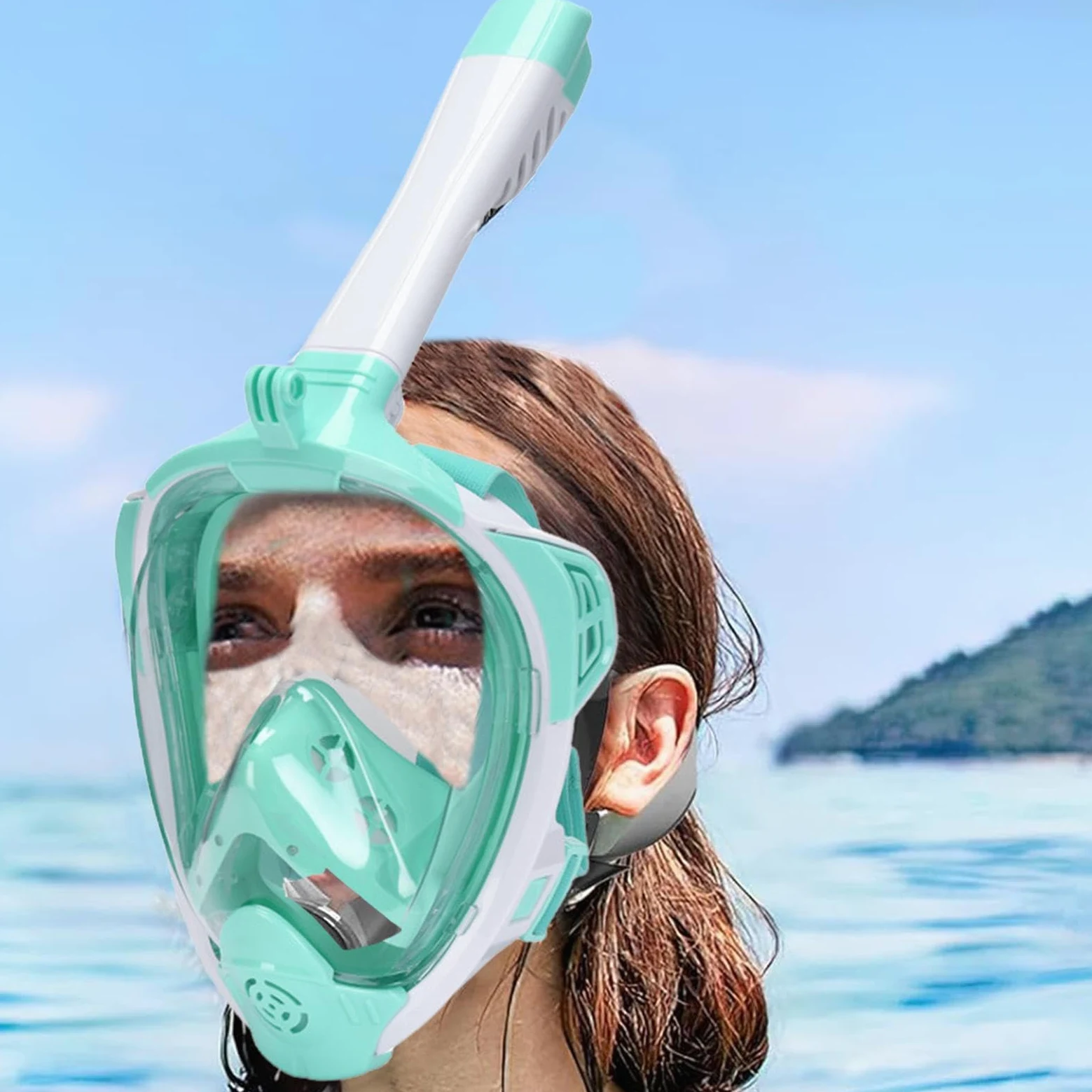 Gafas de esnórquel para adultos, gafas de natación antivaho, vista panorámica de 180°, gafas de natación antivaho, gafas de buceo sin fugas para hombres y mujeres