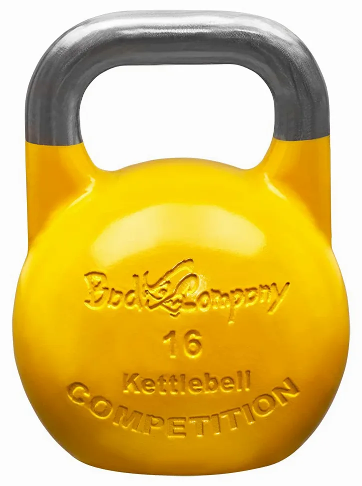 Bad Company Pesa rusa de competición I de acero, pesas rusas para entrenamiento en diferentes niveles de peso, 8-40 kg
