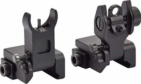 Flip Sight, Compatible con Picatinny y Weaver Rails, Vista Plegable