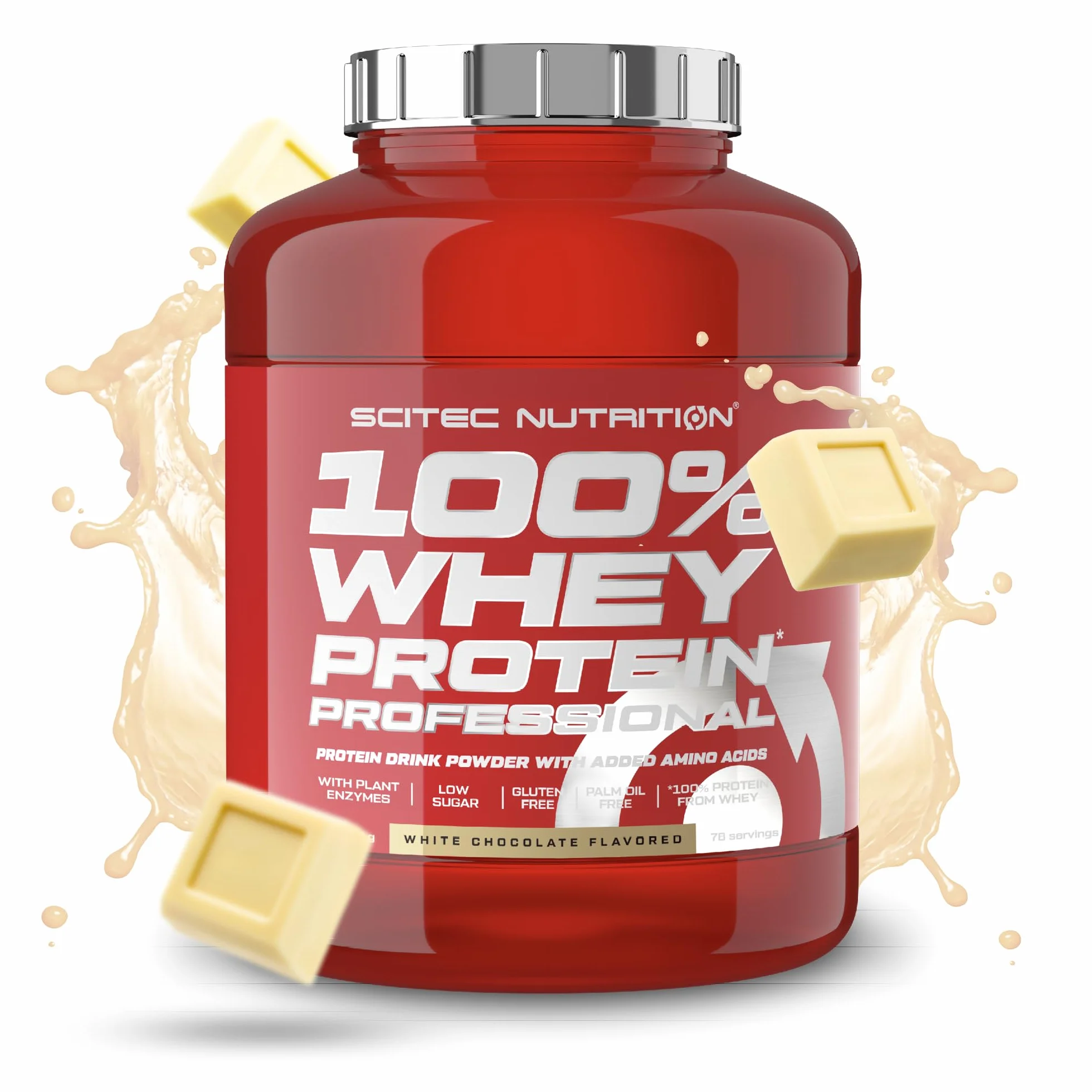 Scitec Nutrition 100% Whey Protein Professional 2.35 kg Chocolate Blanco