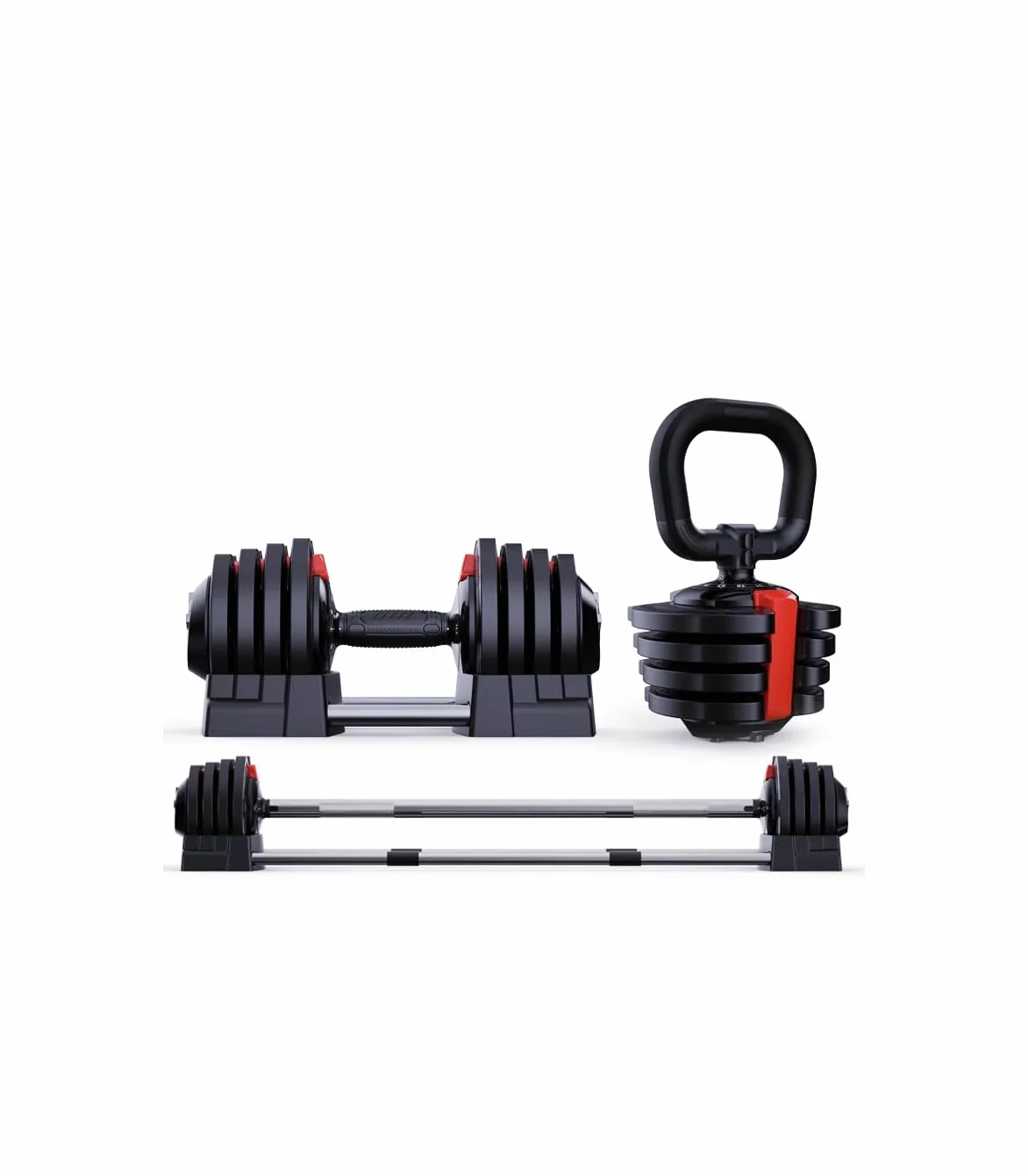 Mancuernas Ajustables 18 kg 3 in 1