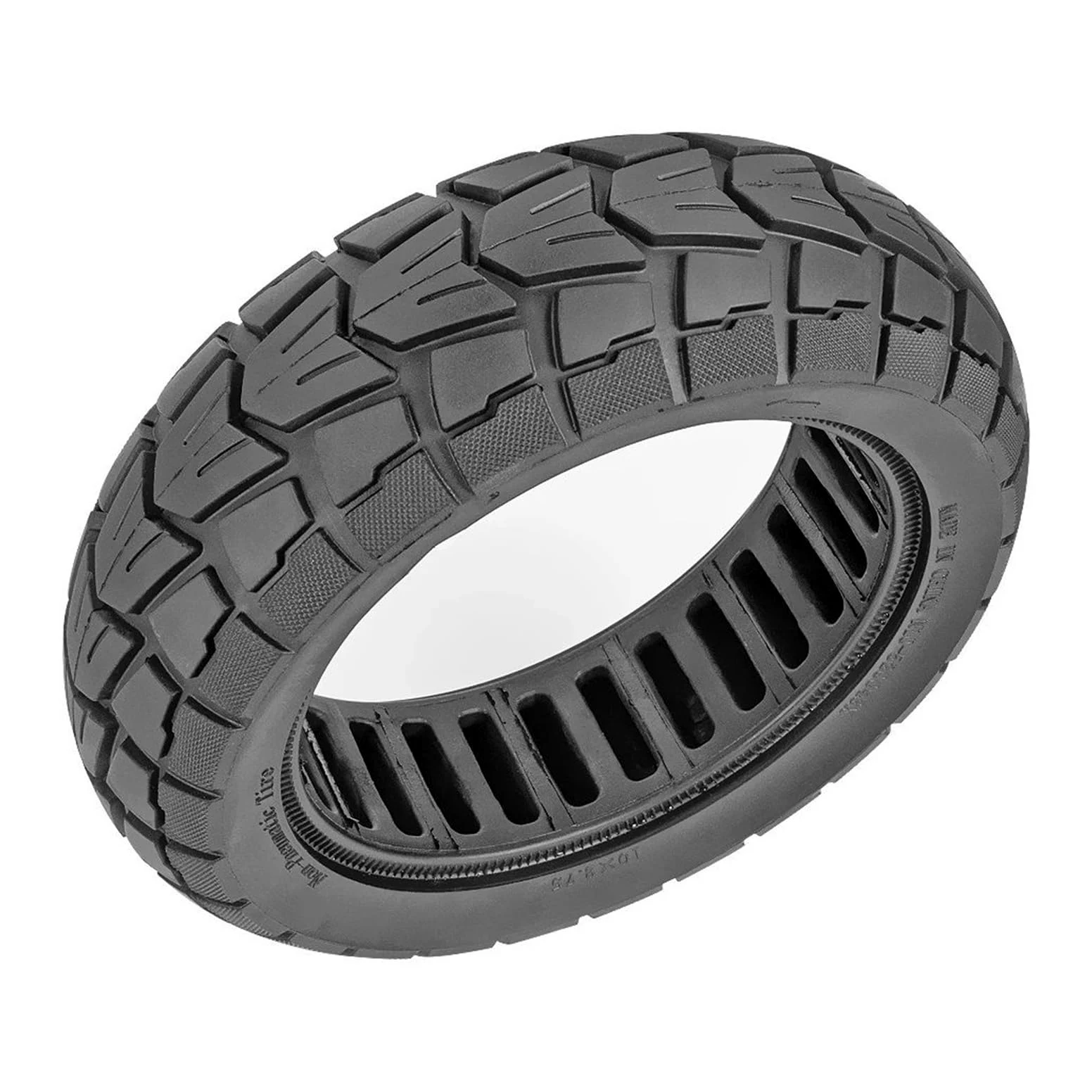 Neumático sólido for patinete eléctrico KuGoo, G-Booster G2 Pro de 10 pulgadas, con diseño panal, 85/65-6,5, x 2,75 rueda de scooter de goma maciza