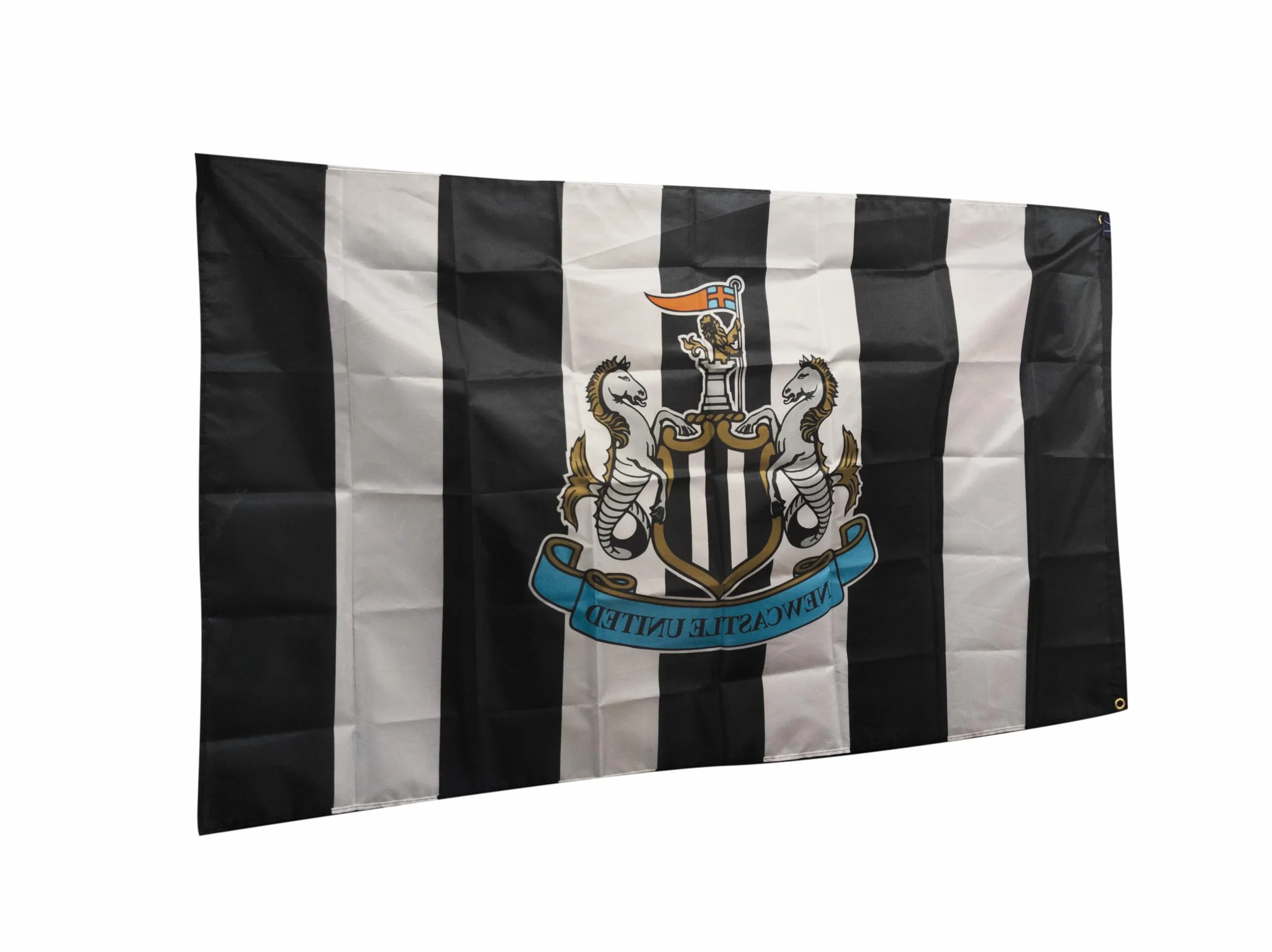 Hy-Pro Bandera oficial del Newcastle United F.C. Crest de 5 x 3 pies – NUFC, bandera de fútbol, Newcastle F.C., mercancía del Newcastle United, regalo del Newcastle United