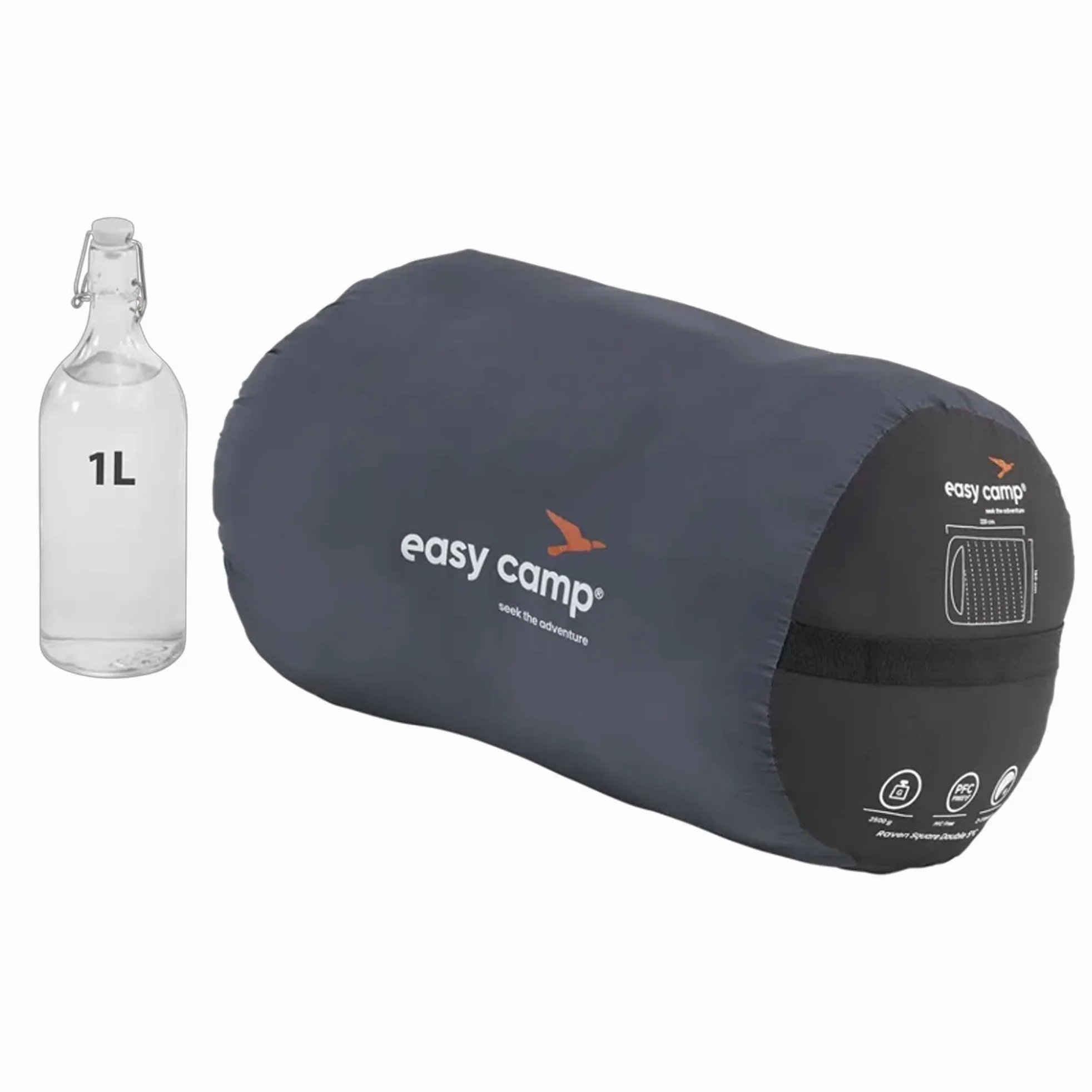 Easy Camp - Saco de dormir doble cuadrado 5C