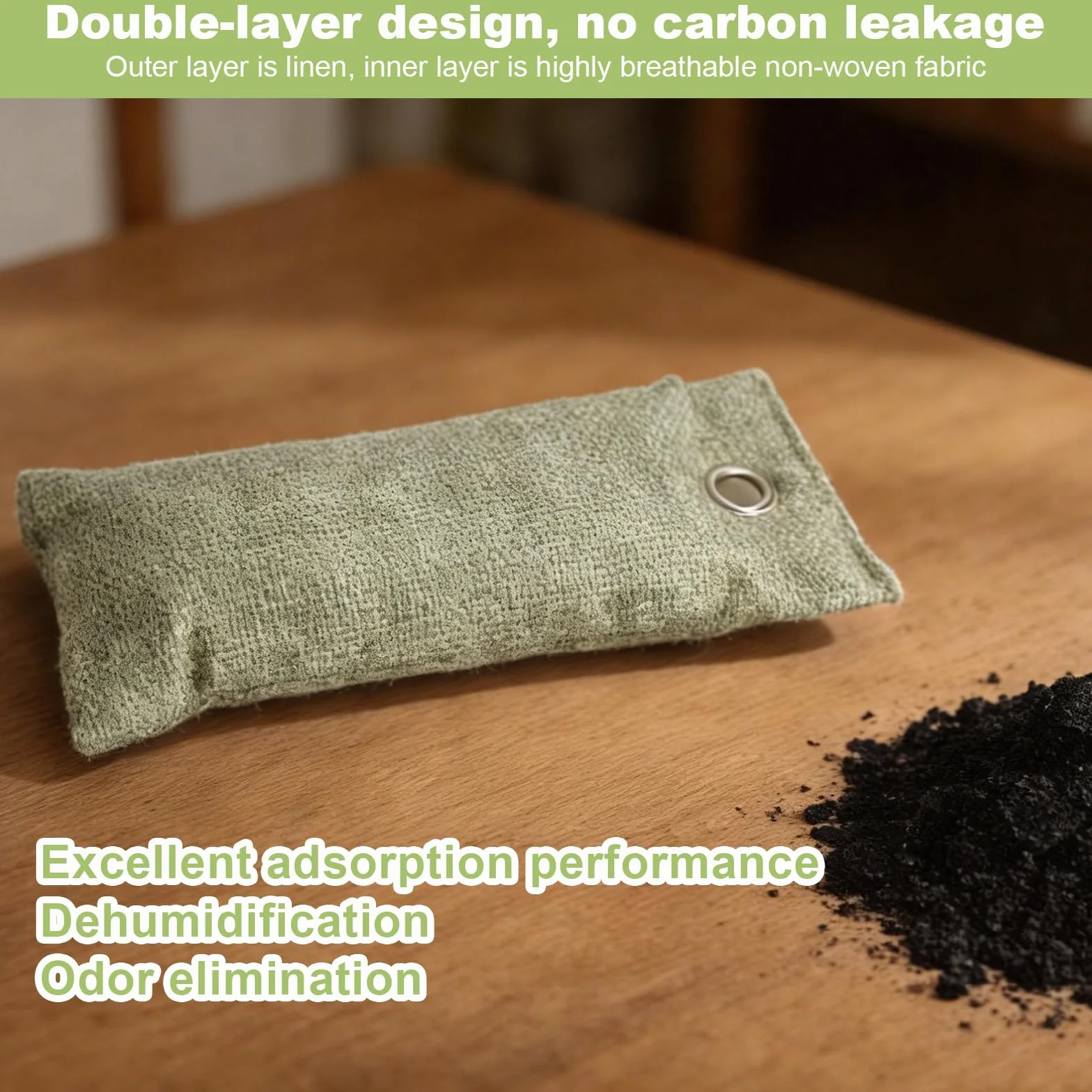 Carbón activado para zapatos, bolsa purificadora de aire, bambú activado, eliminador de olor