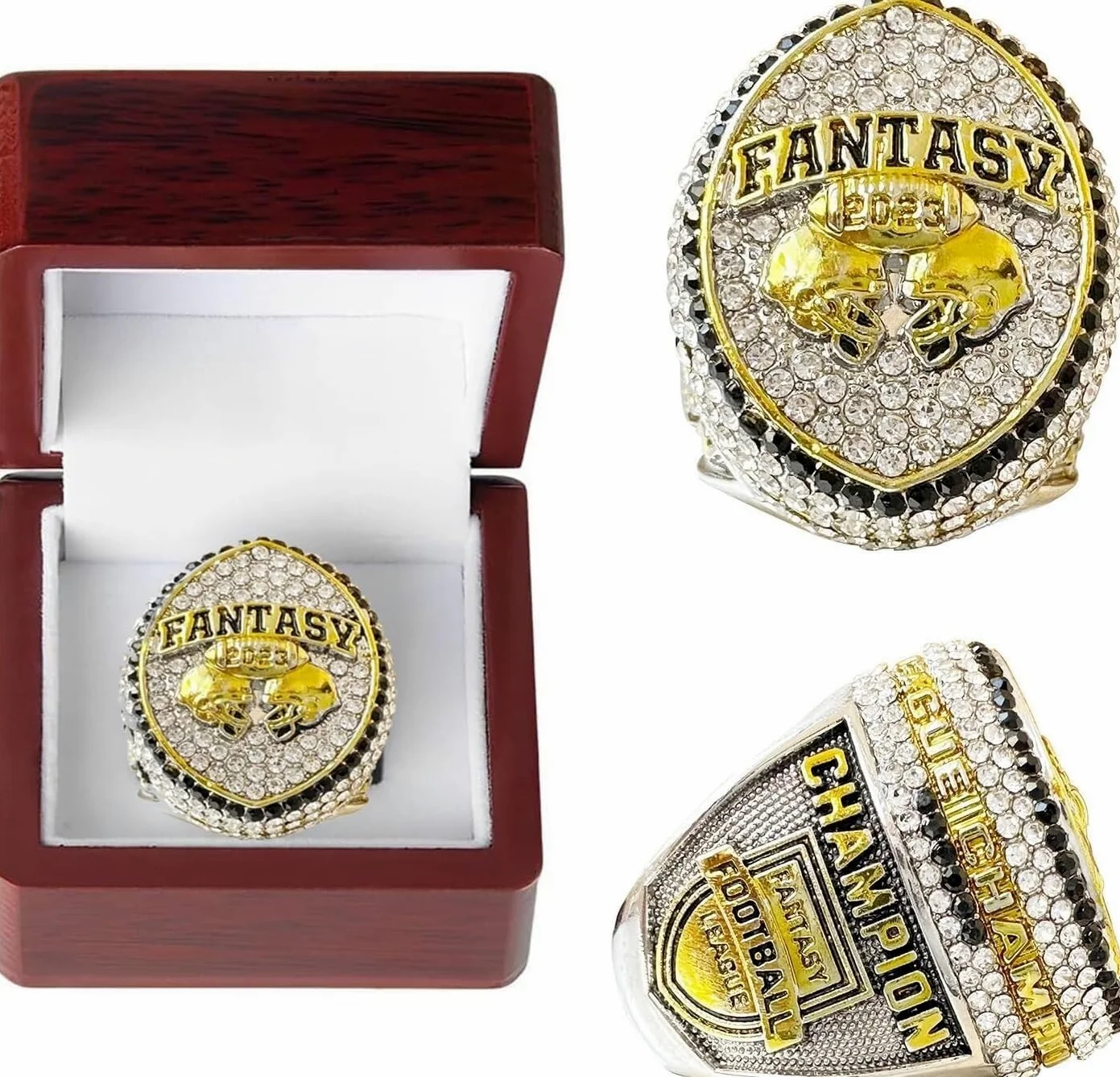 Fantasy Football Championship Ring Heavy FFL Champions Souvenir