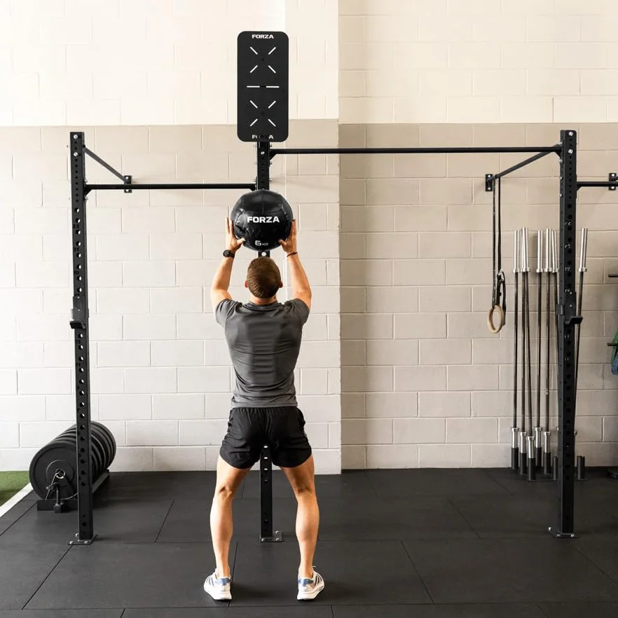 FORZA Objetivos de bola de pared Placas de acero resistentes individuales y dobles para crossfit entrenamiento funcional Alto impacto recubrimiento en polvo montaje en pared