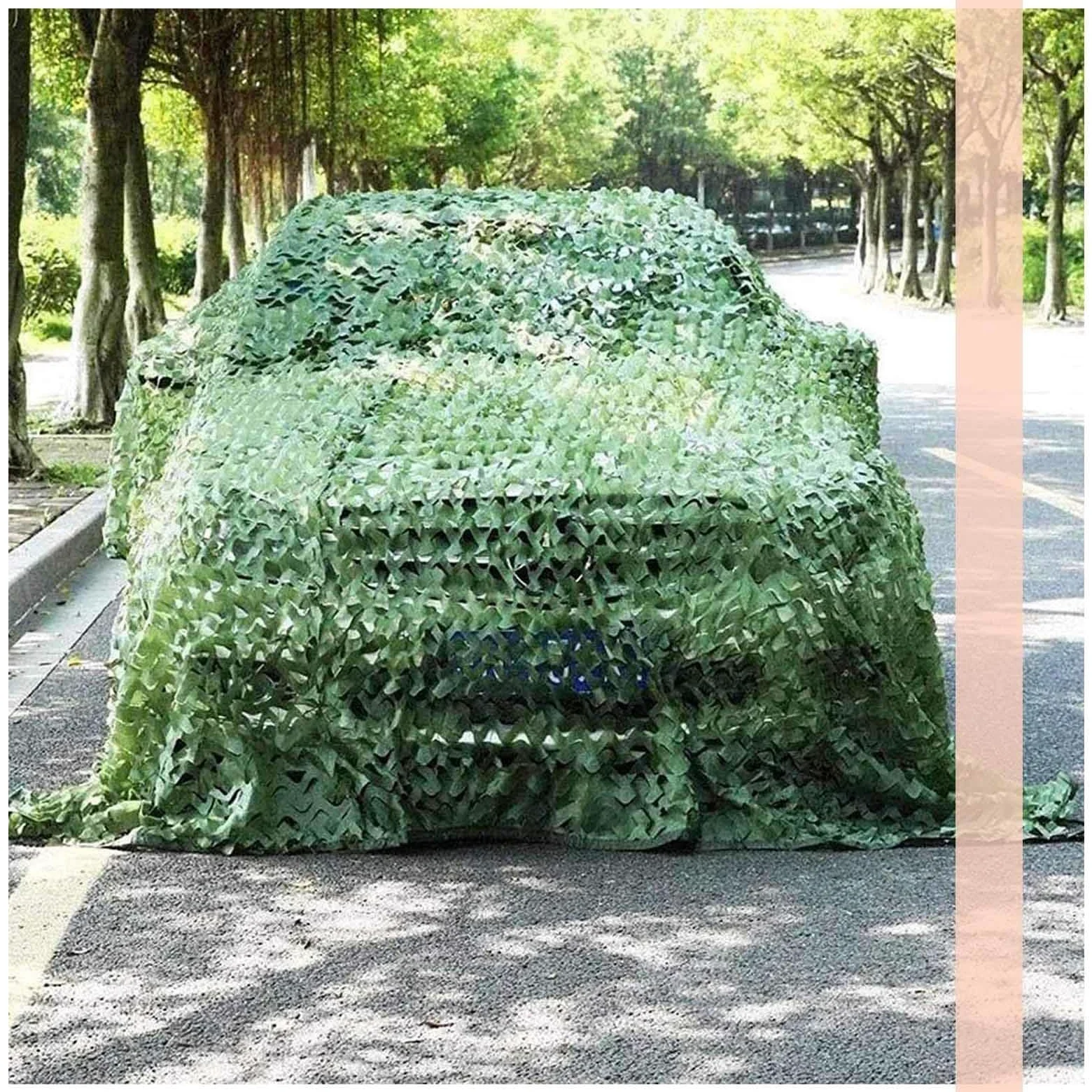 Red de Camuflaje,2x6m,2x8m,3x3m,Red de Camuflaje Selva,Red Proteccion Caza,avistamiento Aves Selva,Camuflaje,Red privacidad,Malla de Camuflaje Ligero,Green-6×7m/19.7×23.0ft